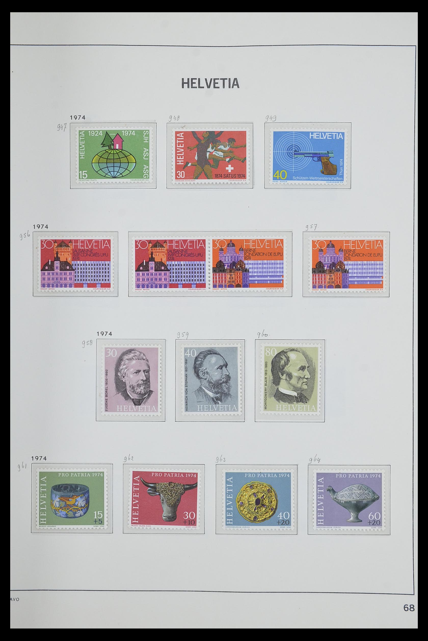 33602 067 - Stamp collection 33602 Switzerland 1854-1984.