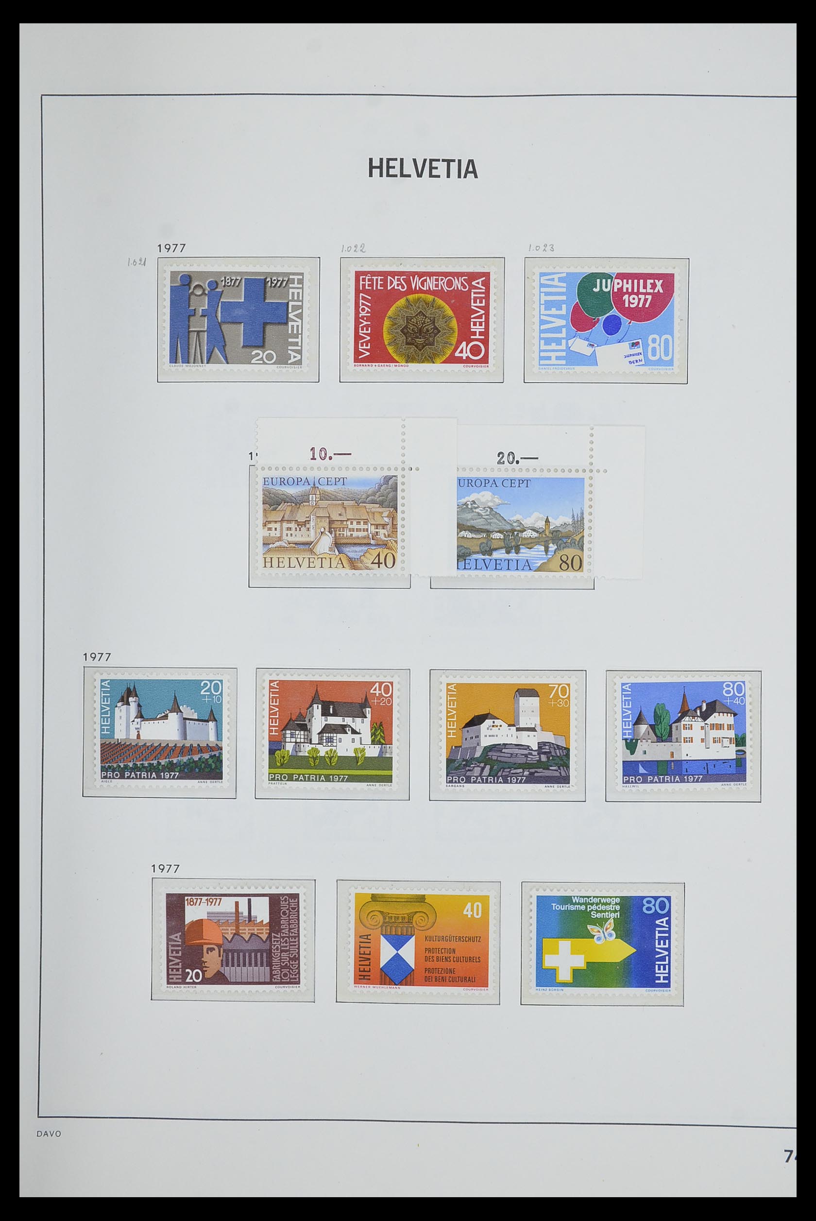 33602 073 - Stamp collection 33602 Switzerland 1854-1984.