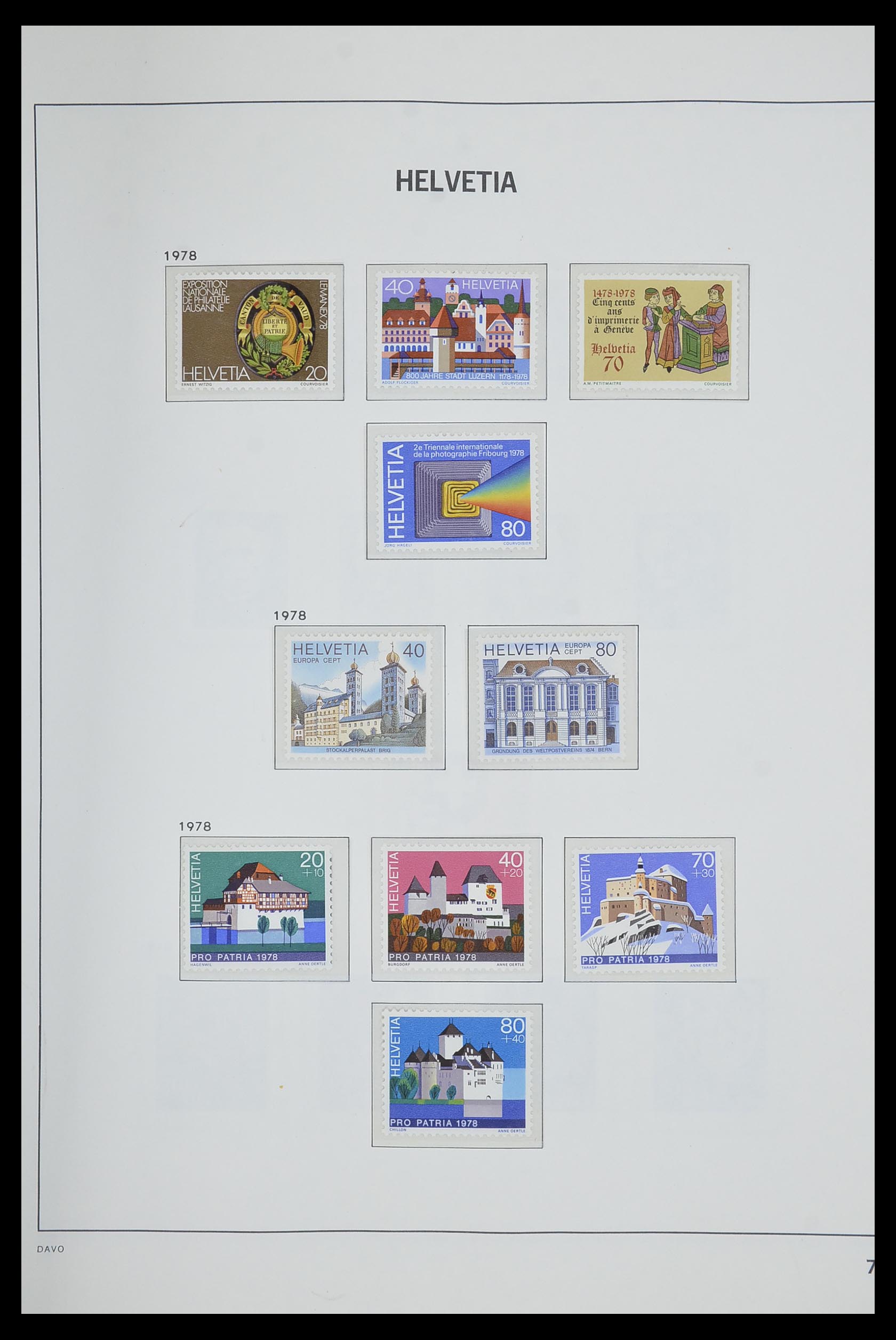 33602 075 - Postzegelverzameling 33602 Zwitserland 1854-1984.