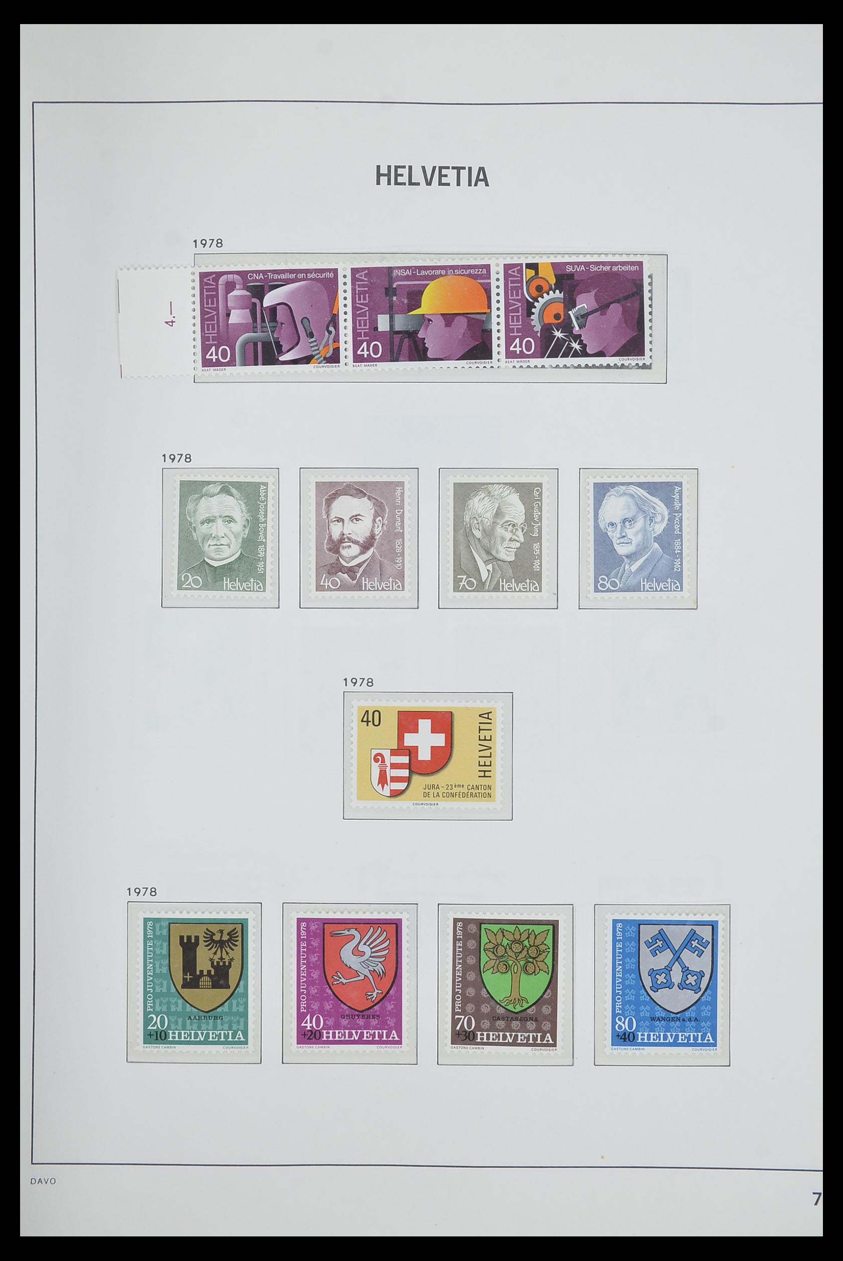 33602 076 - Stamp collection 33602 Switzerland 1854-1984.