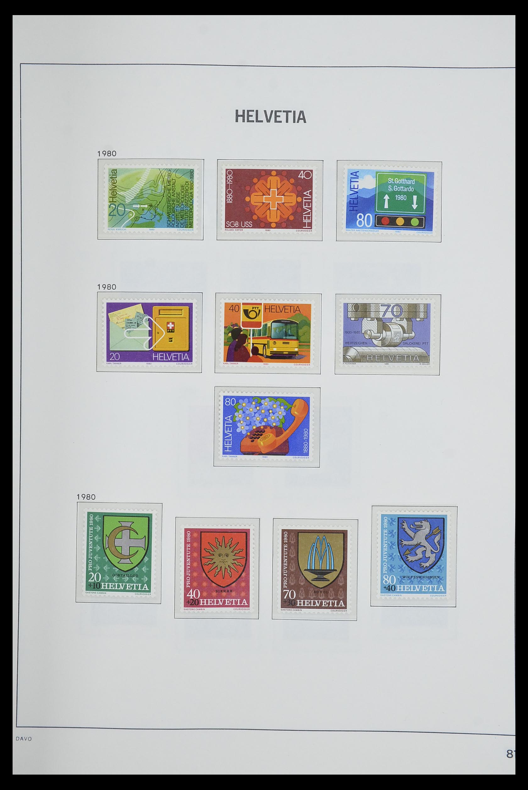 33602 080 - Postzegelverzameling 33602 Zwitserland 1854-1984.