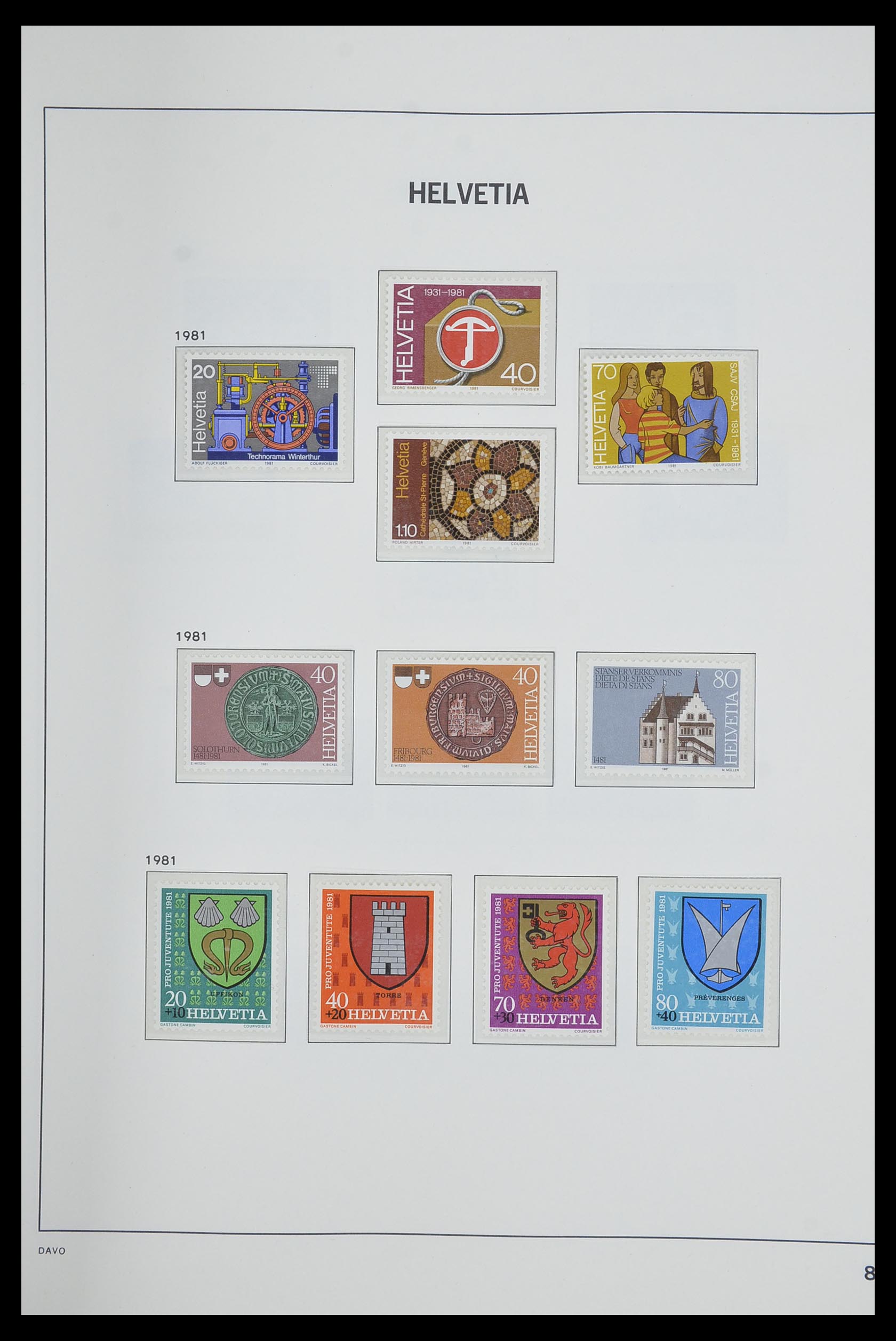 33602 082 - Postzegelverzameling 33602 Zwitserland 1854-1984.