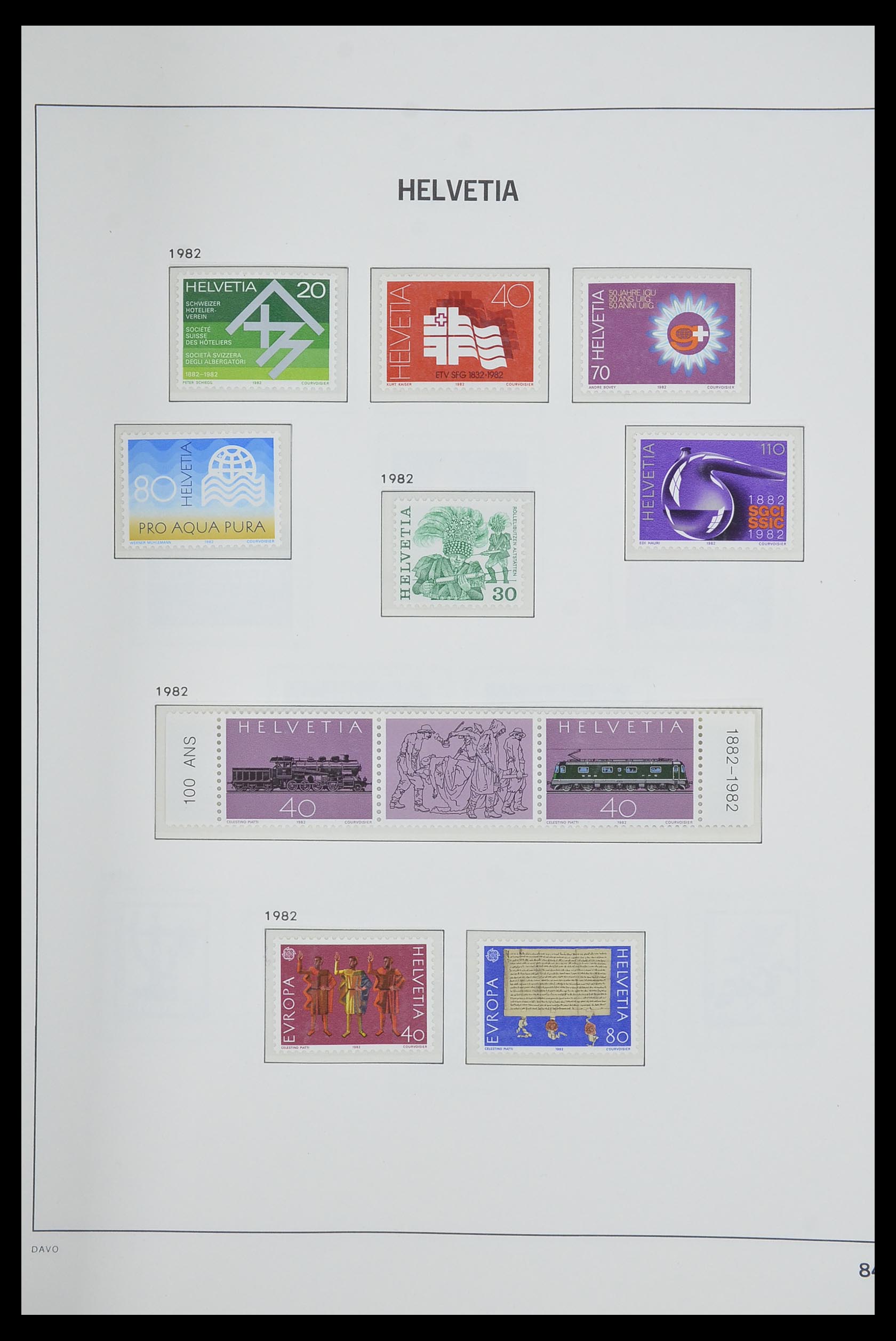 33602 083 - Postzegelverzameling 33602 Zwitserland 1854-1984.