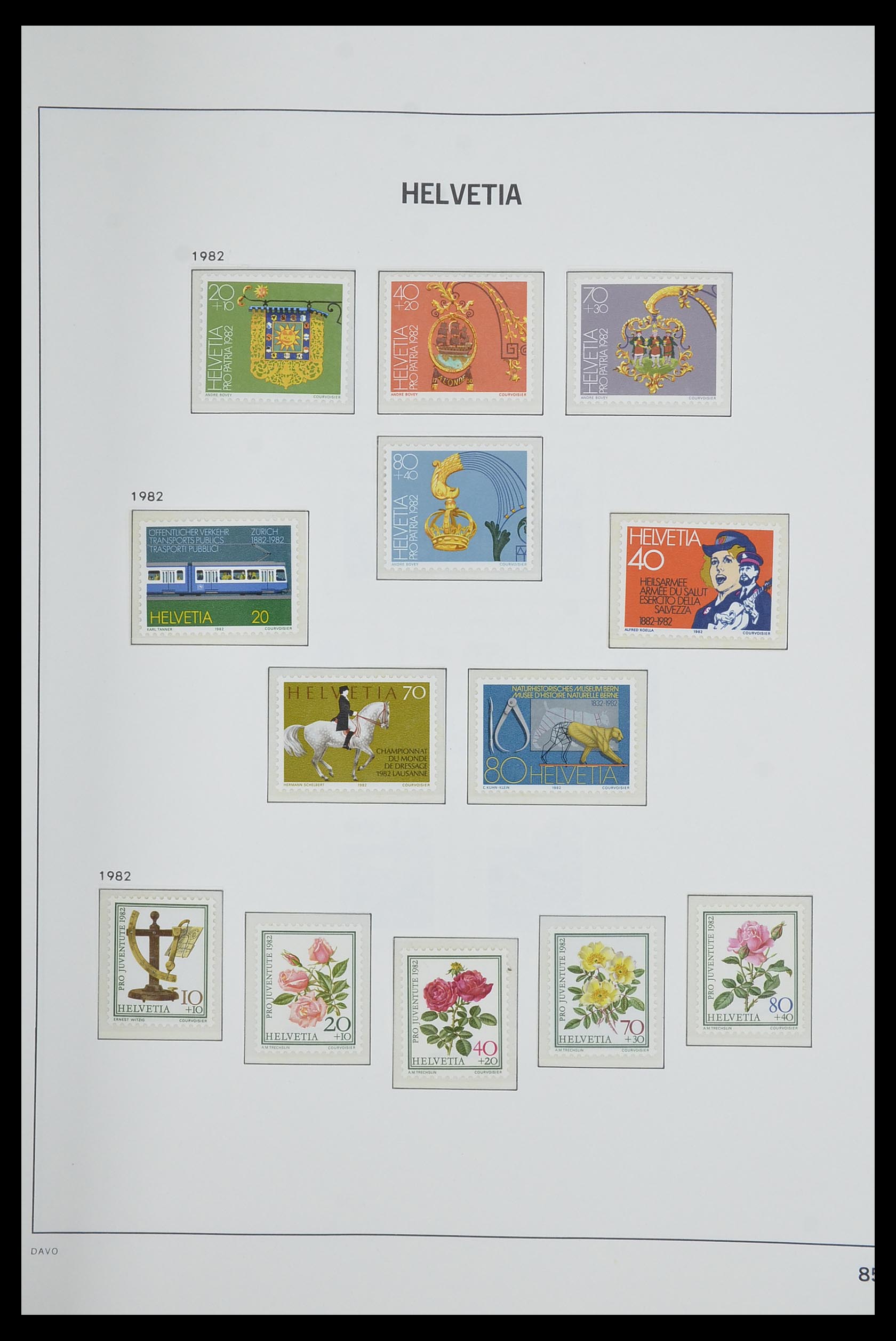 33602 084 - Stamp collection 33602 Switzerland 1854-1984.