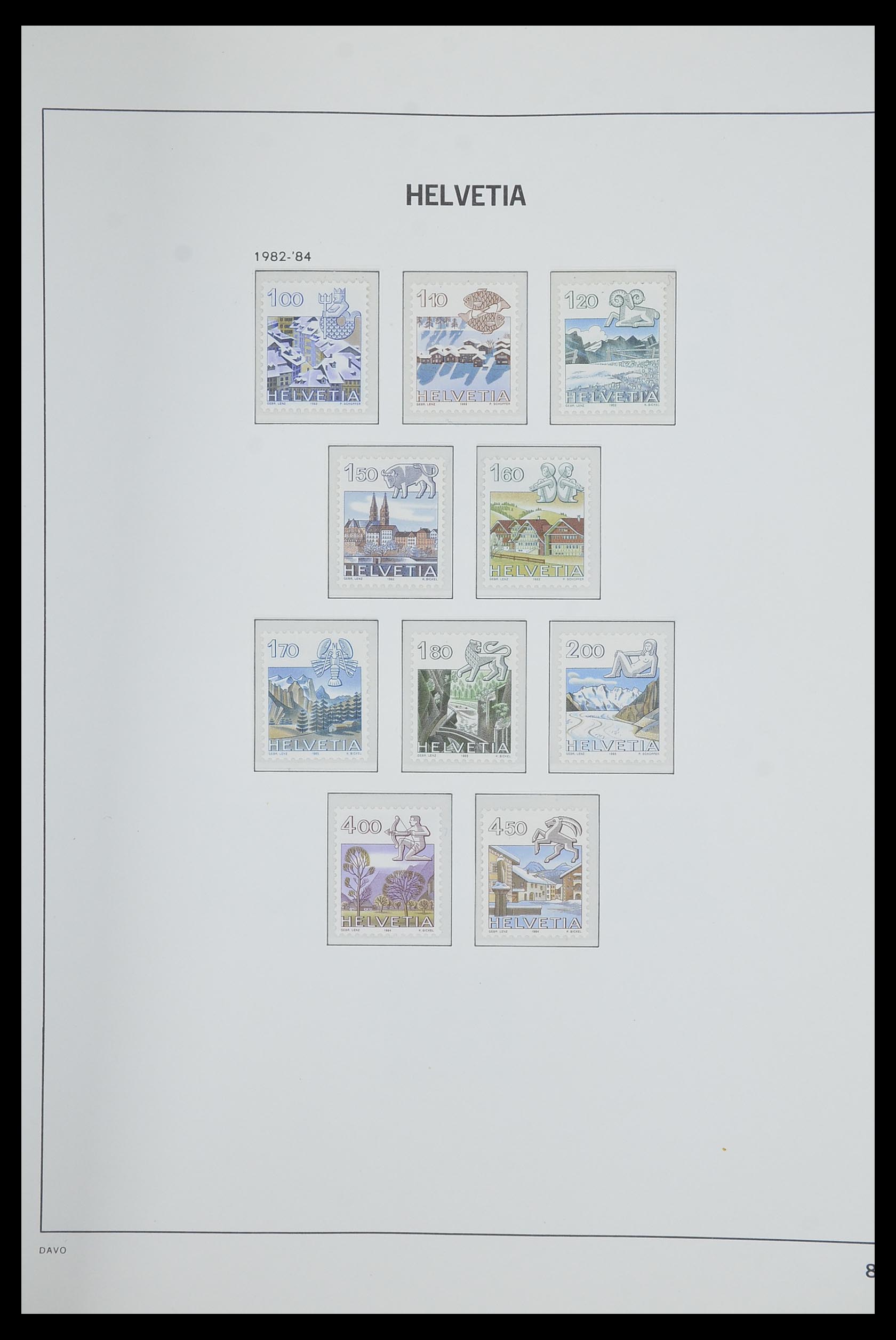 33602 085 - Postzegelverzameling 33602 Zwitserland 1854-1984.