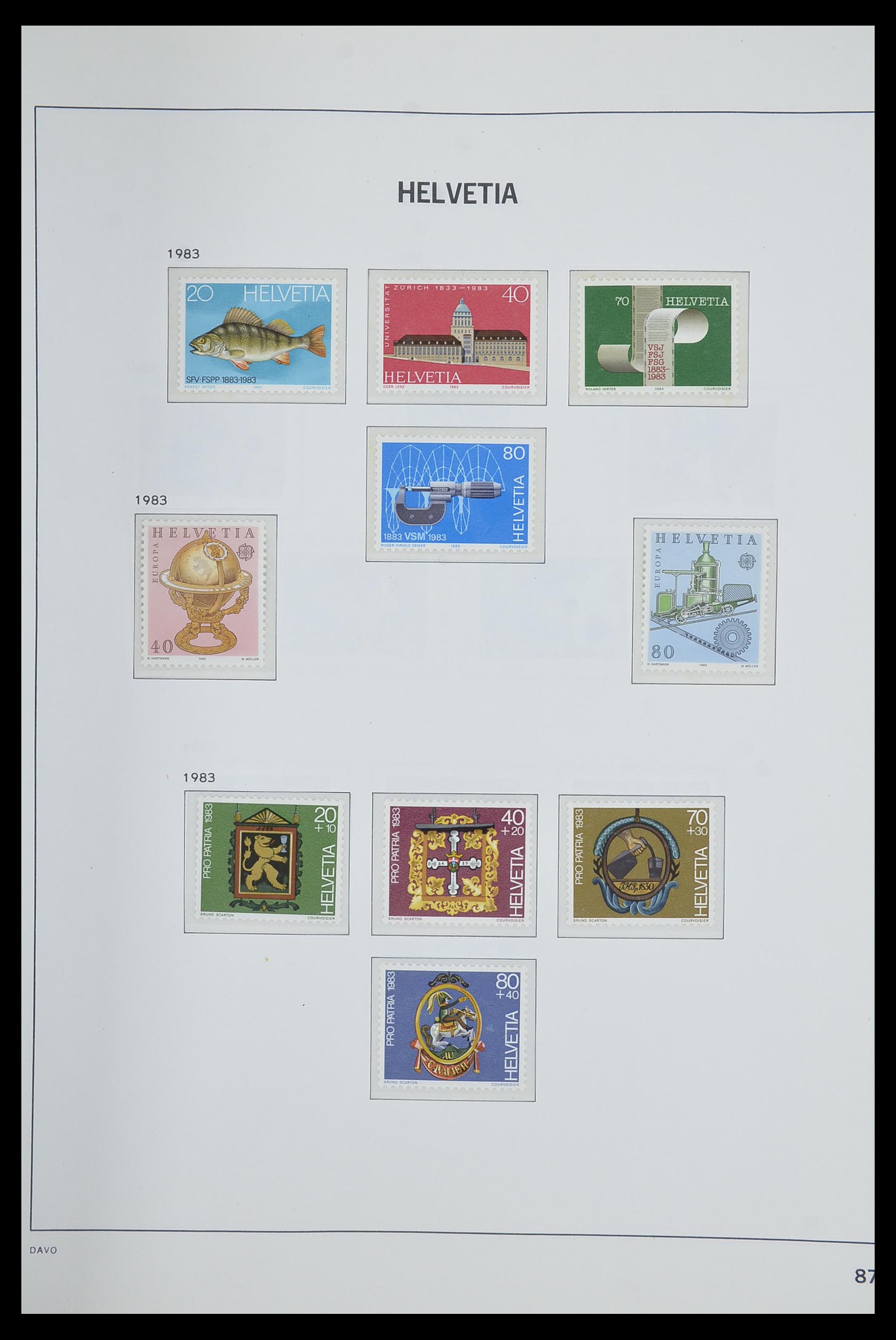 33602 086 - Postzegelverzameling 33602 Zwitserland 1854-1984.
