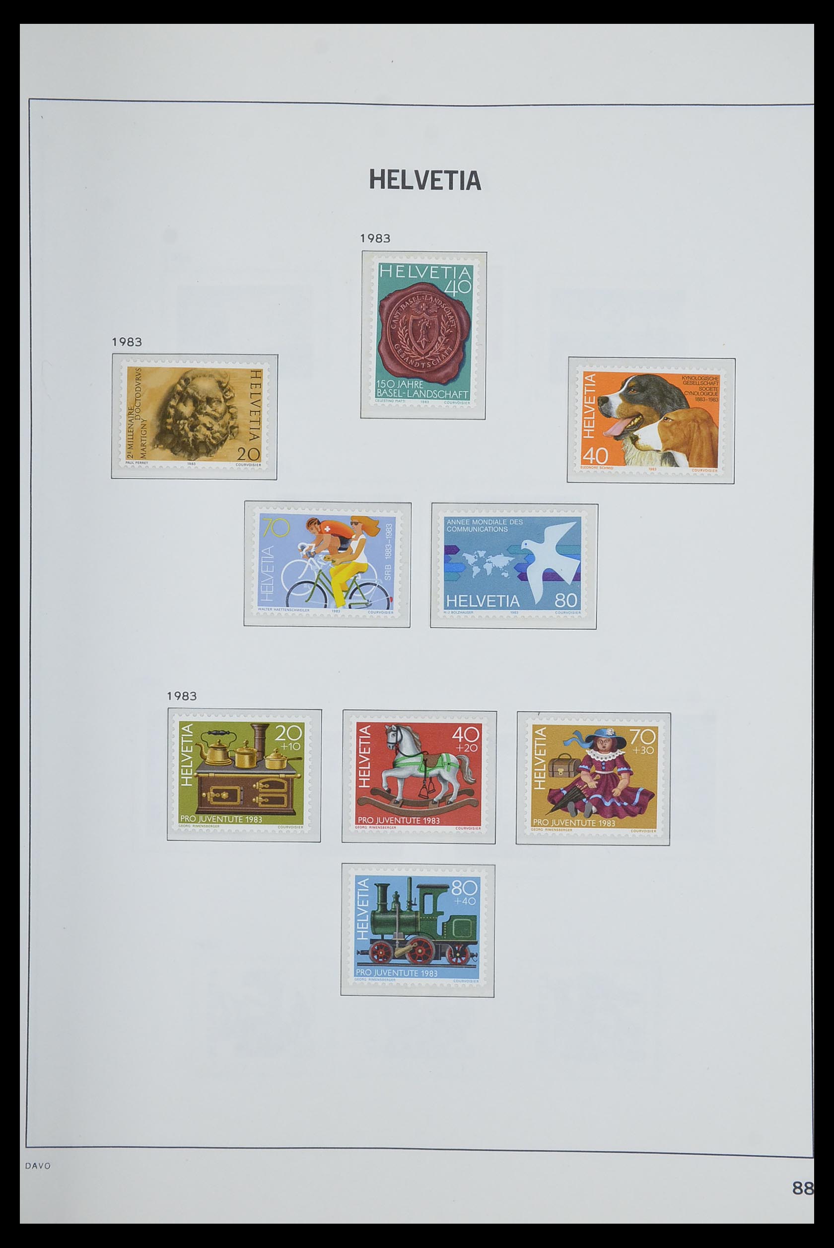 33602 087 - Postzegelverzameling 33602 Zwitserland 1854-1984.