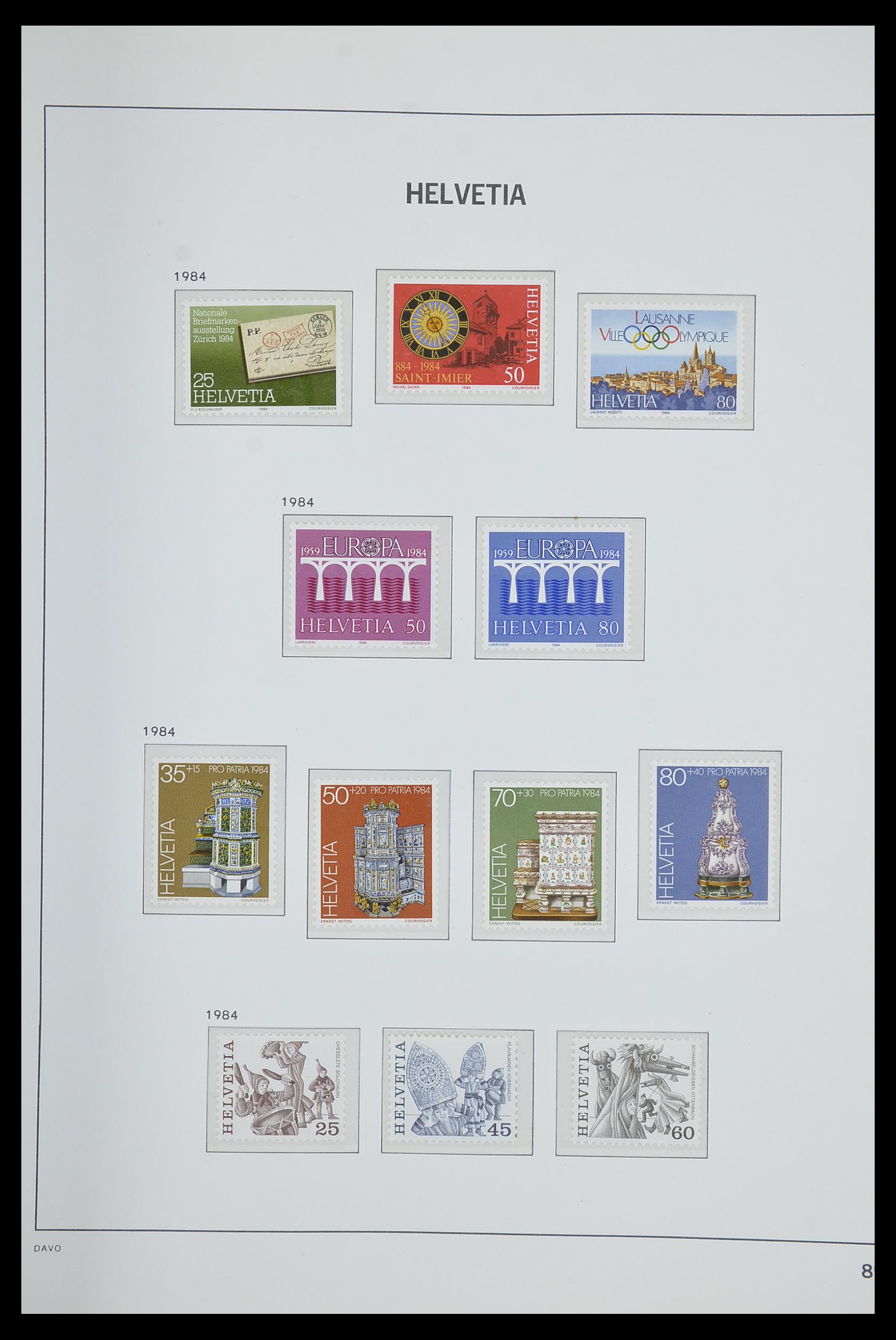 33602 088 - Postzegelverzameling 33602 Zwitserland 1854-1984.