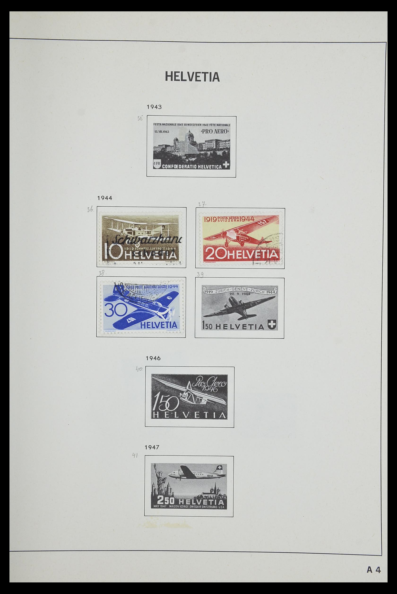 33602 093 - Postzegelverzameling 33602 Zwitserland 1854-1984.