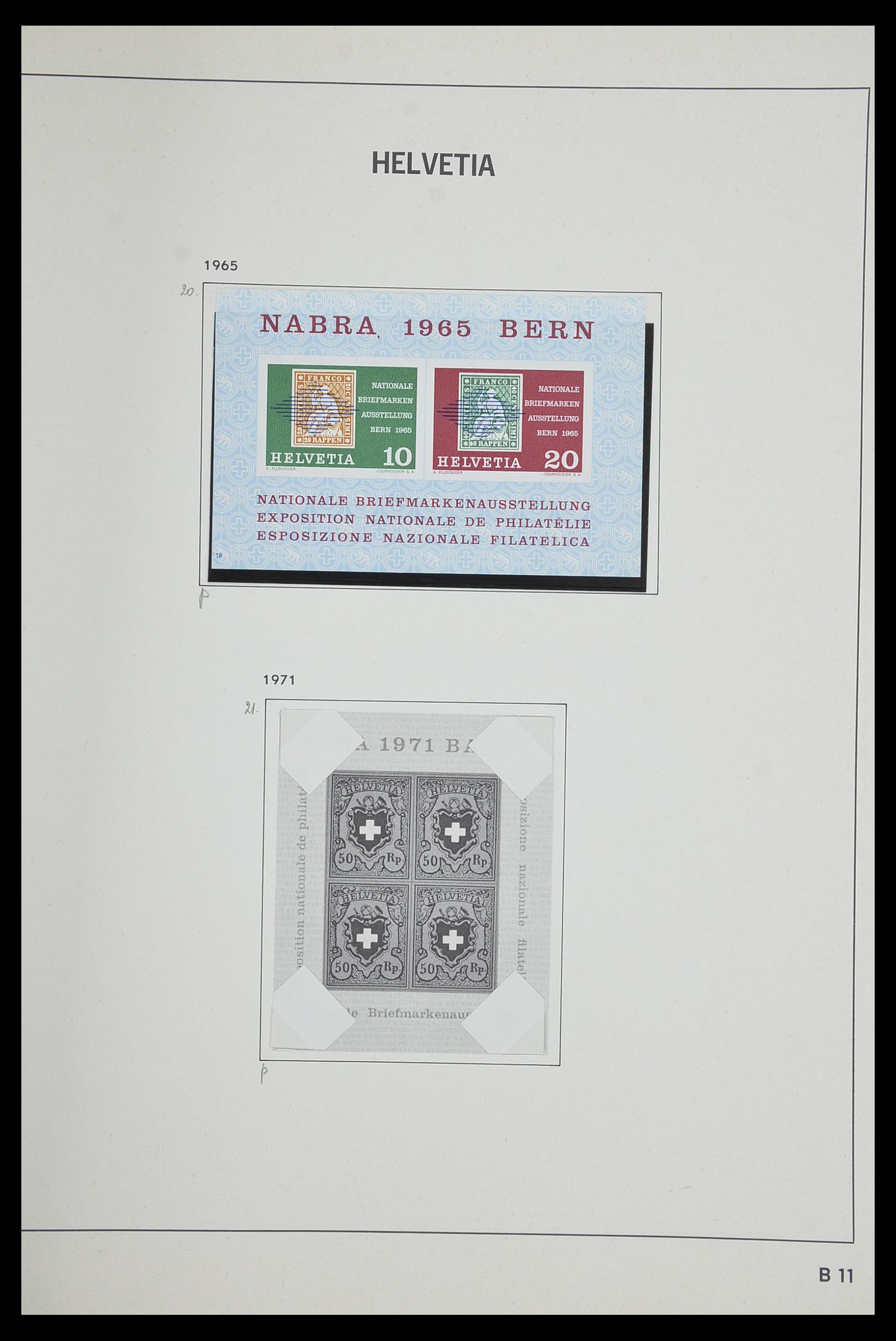 33602 098 - Stamp collection 33602 Switzerland 1854-1984.