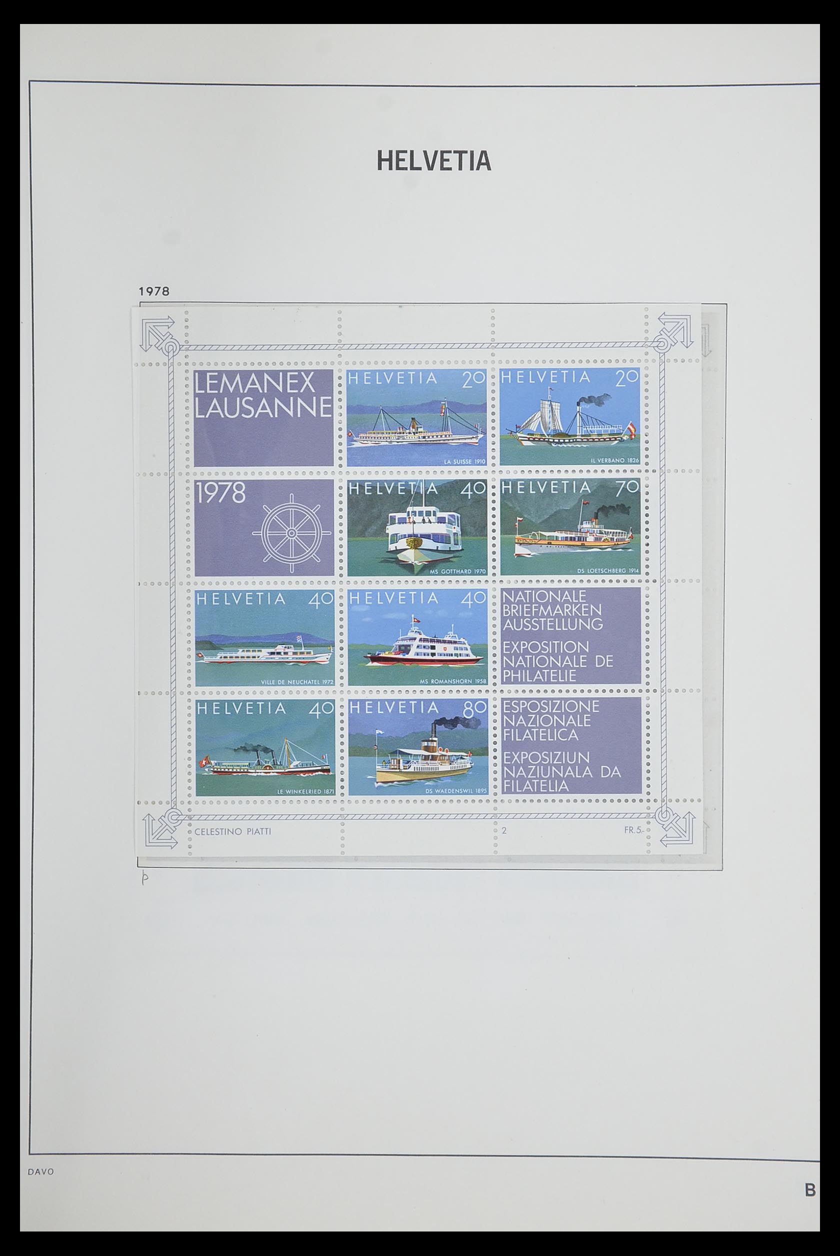 33602 100 - Postzegelverzameling 33602 Zwitserland 1854-1984.