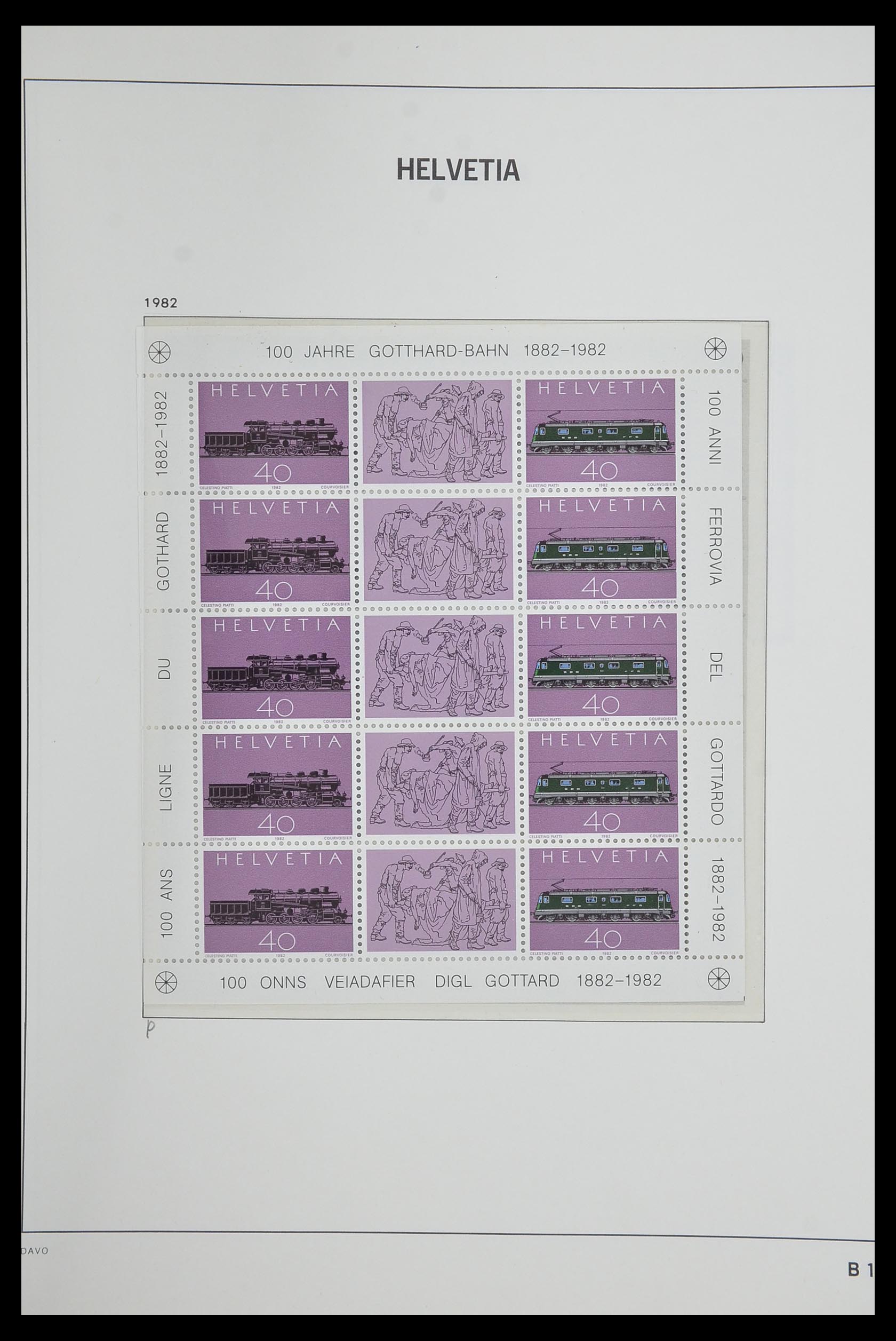 33602 101 - Stamp collection 33602 Switzerland 1854-1984.