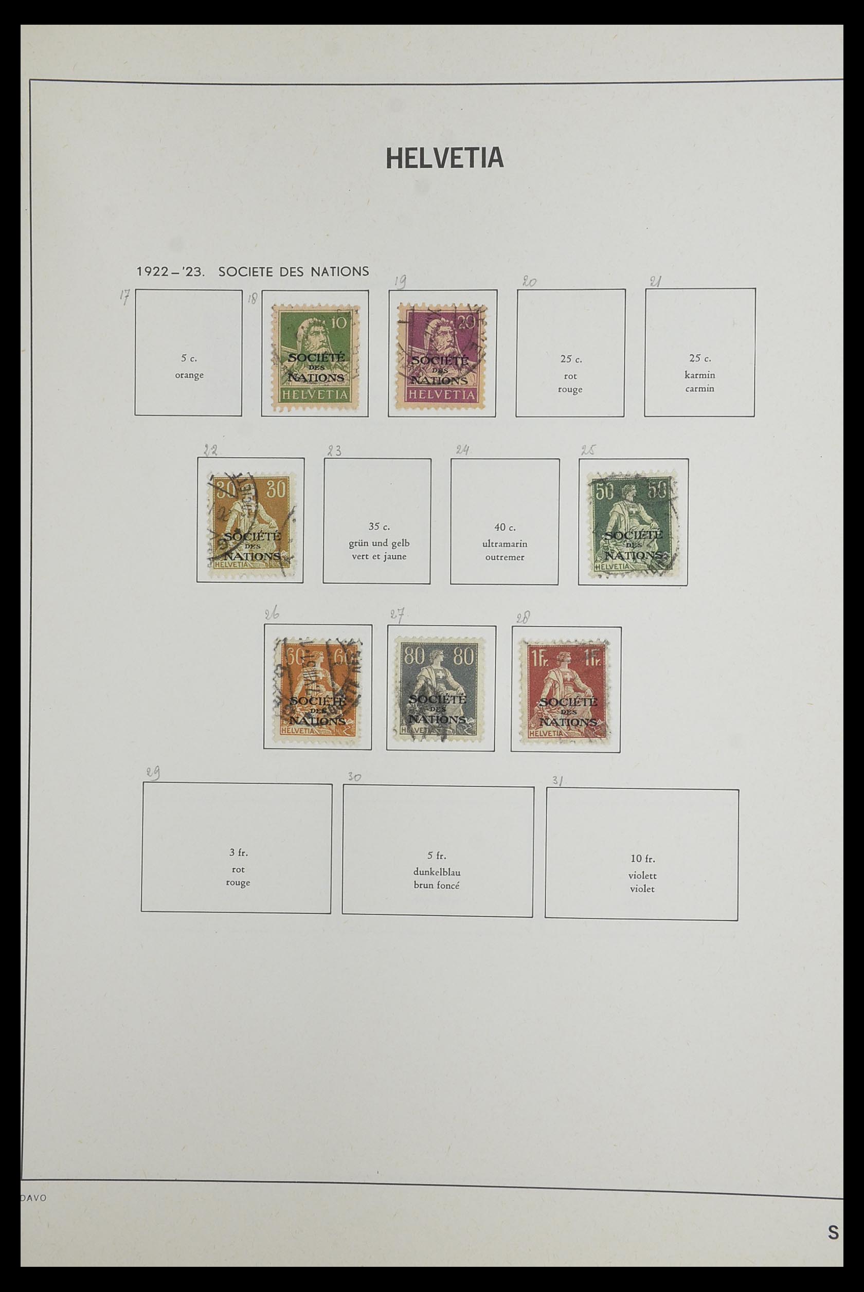 33602 102 - Stamp collection 33602 Switzerland 1854-1984.