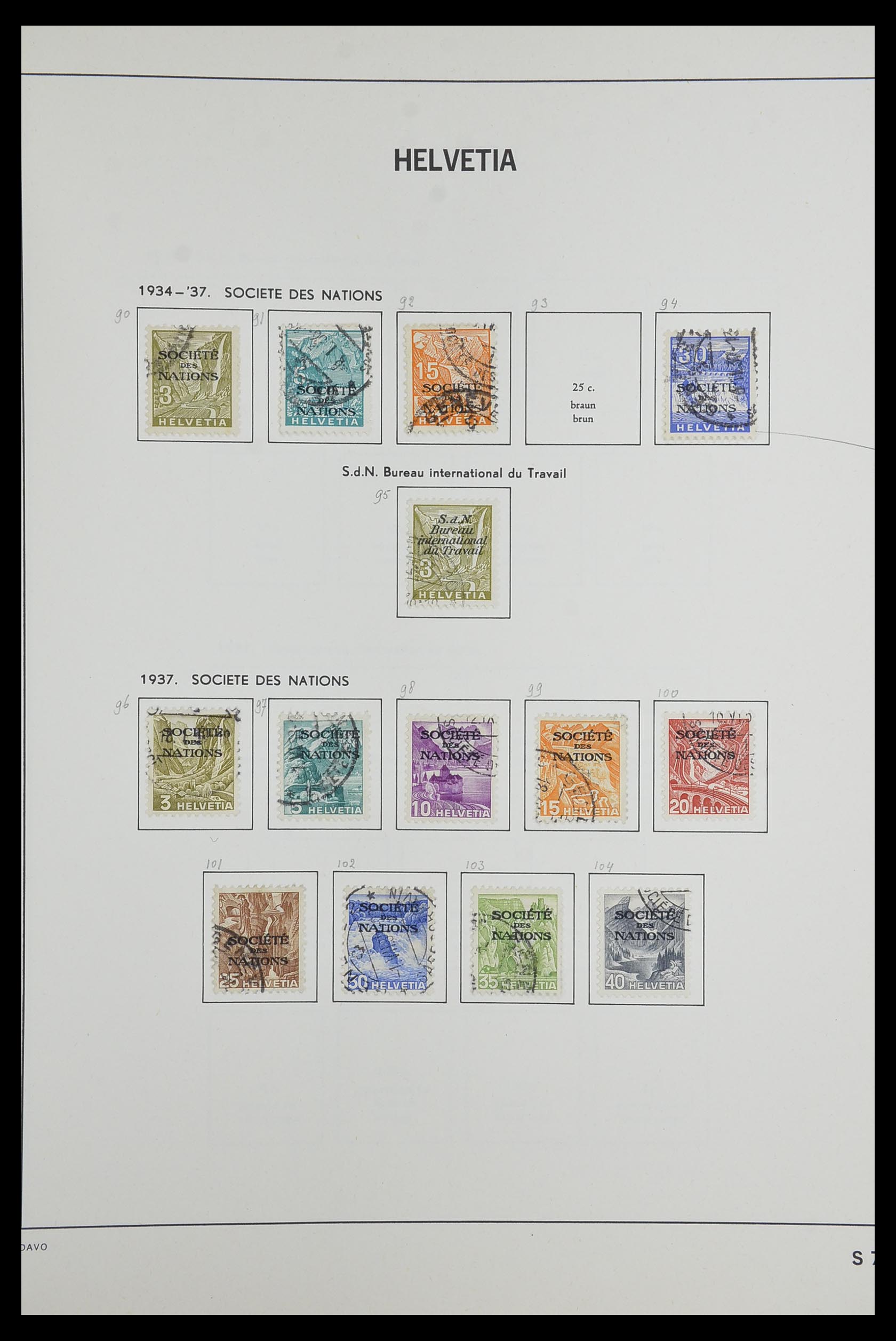 33602 105 - Stamp collection 33602 Switzerland 1854-1984.