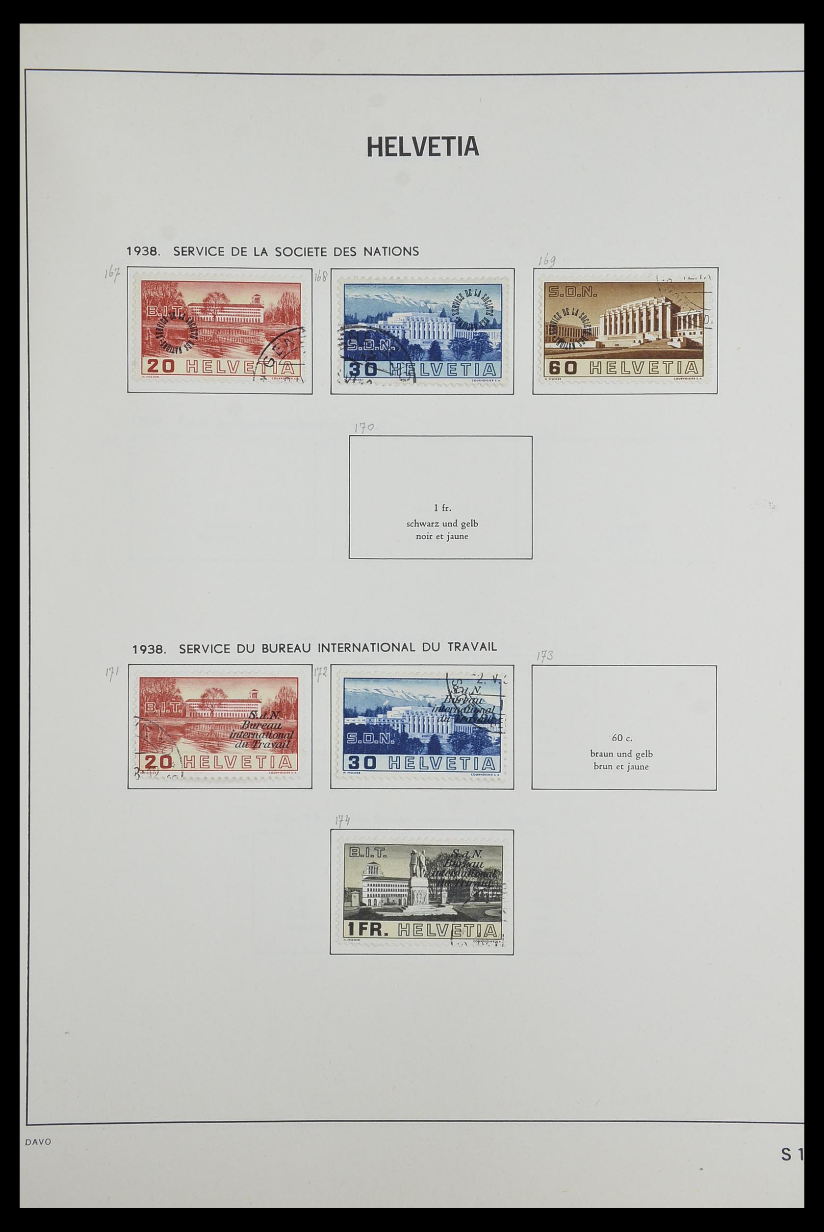33602 106 - Stamp collection 33602 Switzerland 1854-1984.