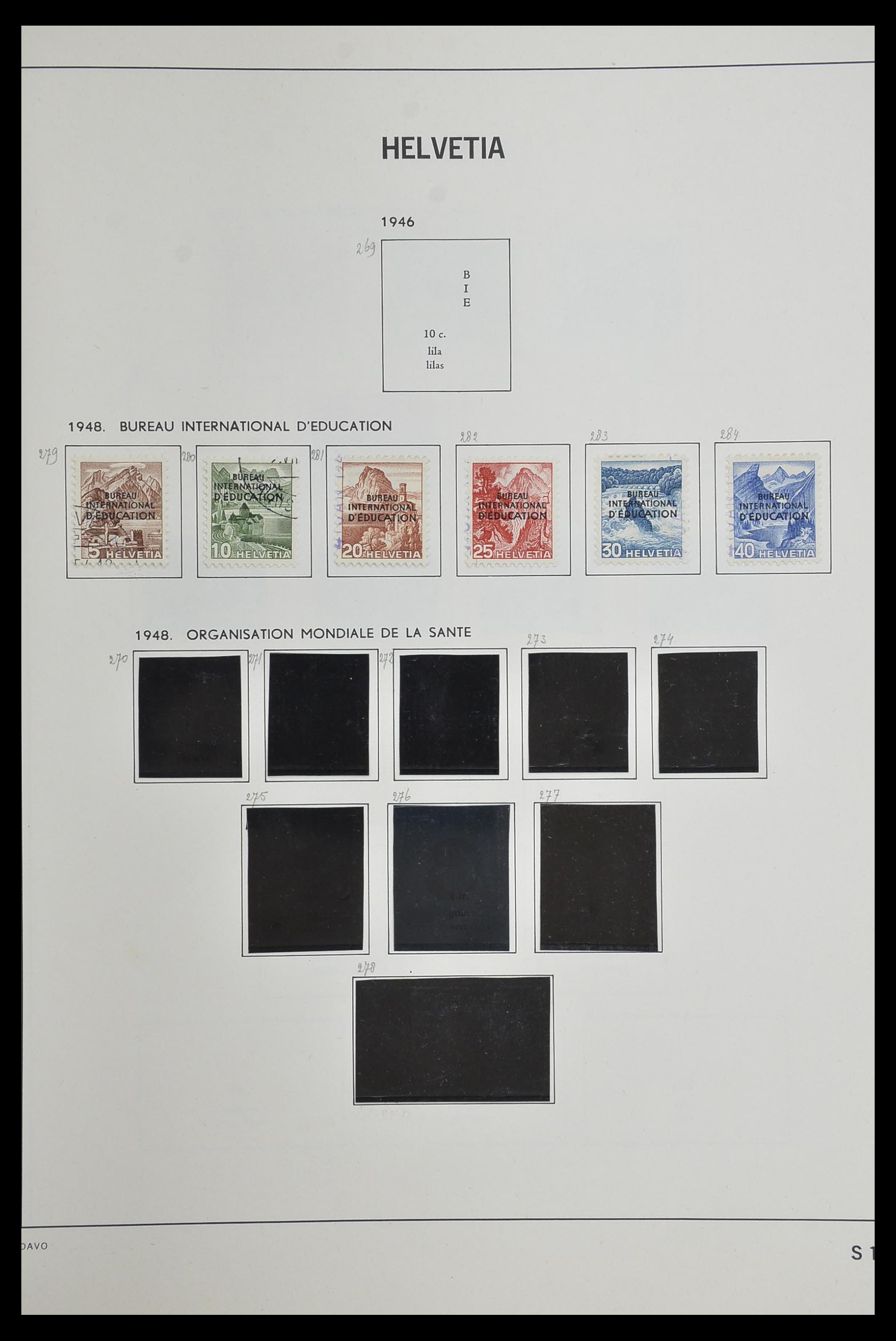 33602 108 - Stamp collection 33602 Switzerland 1854-1984.