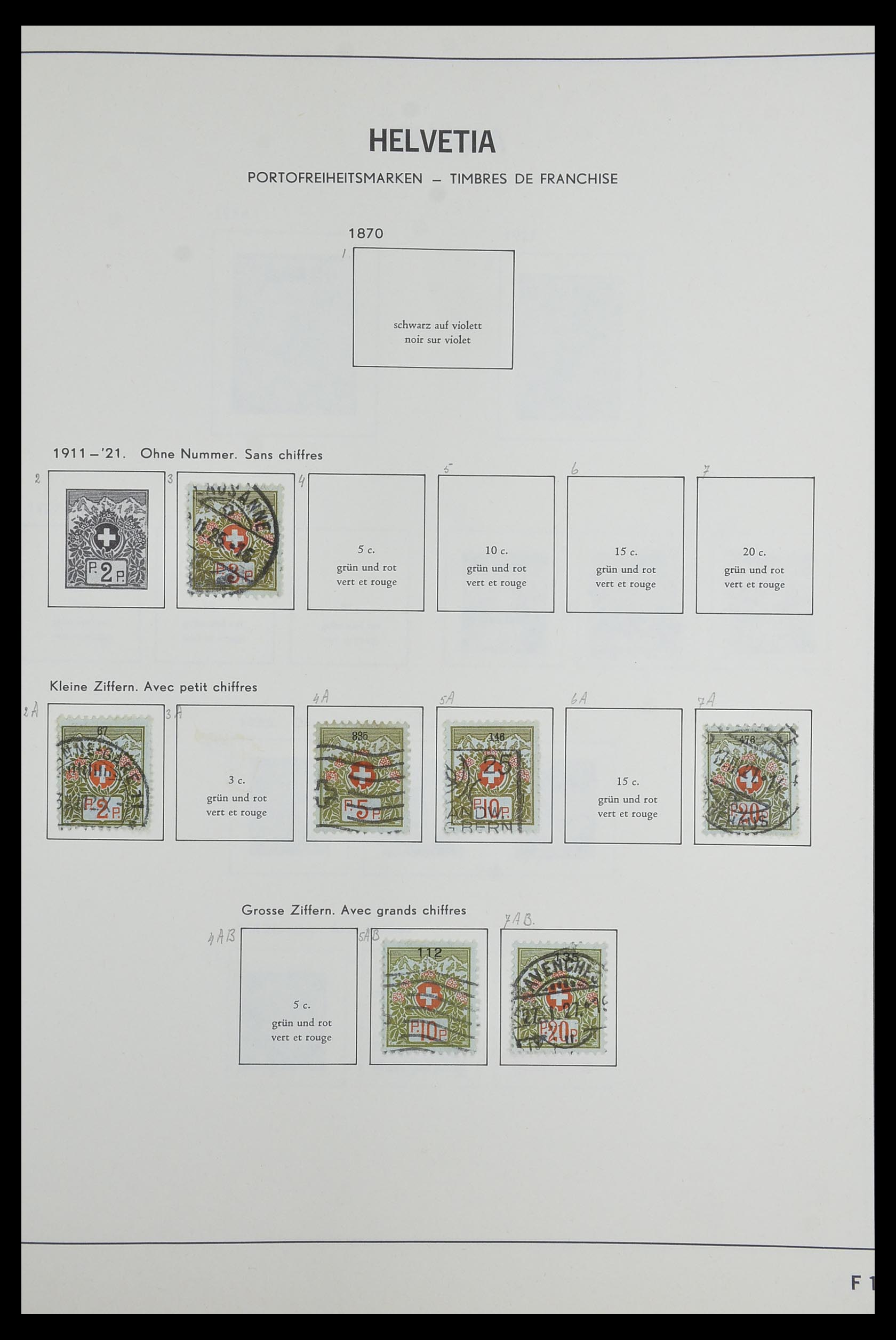 33602 115 - Postzegelverzameling 33602 Zwitserland 1854-1984.