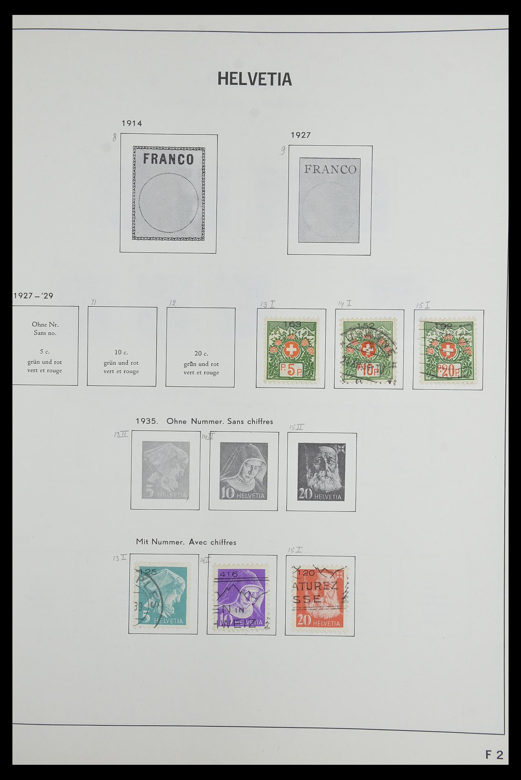 33602 116 - Postzegelverzameling 33602 Zwitserland 1854-1984.