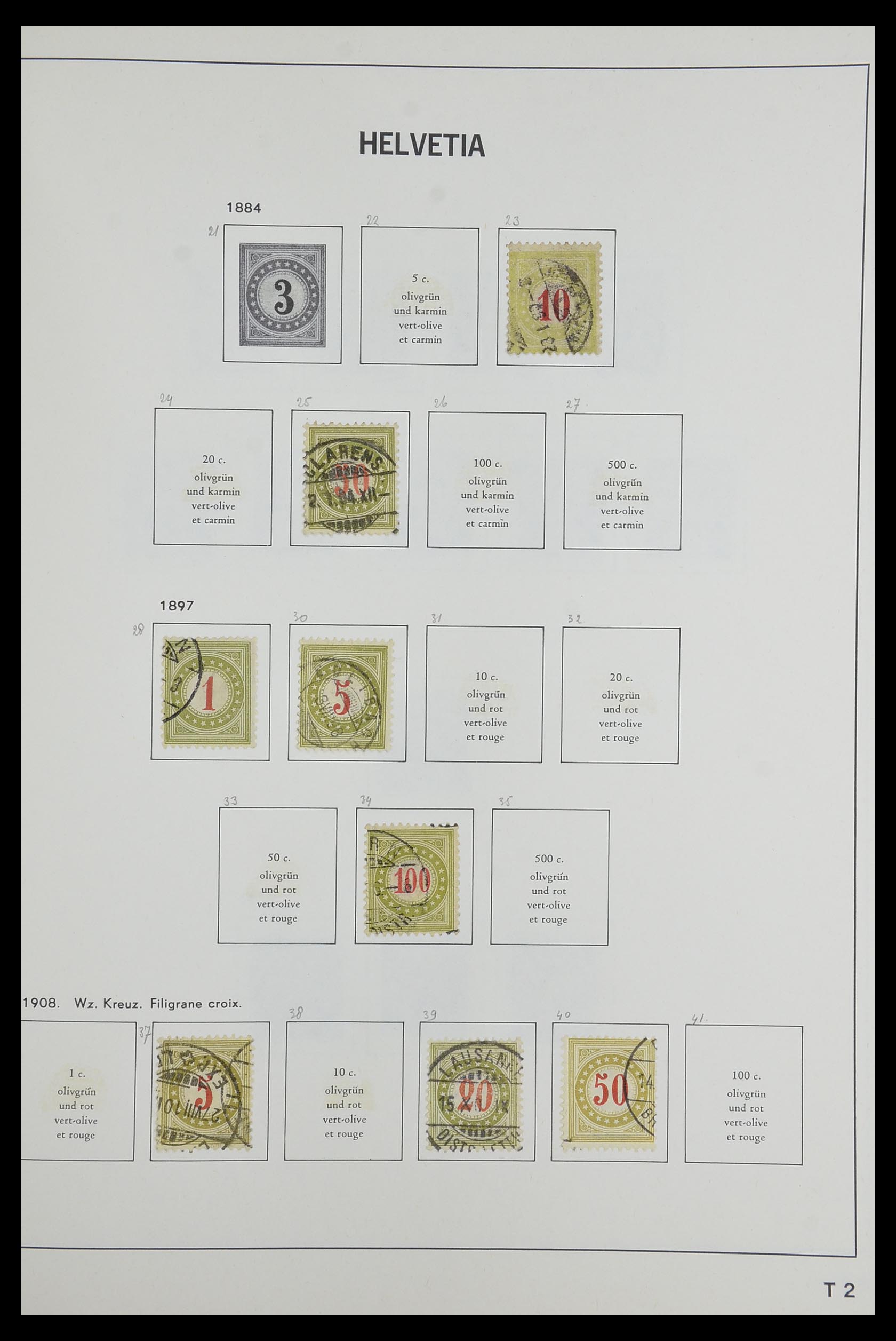 33602 118 - Stamp collection 33602 Switzerland 1854-1984.