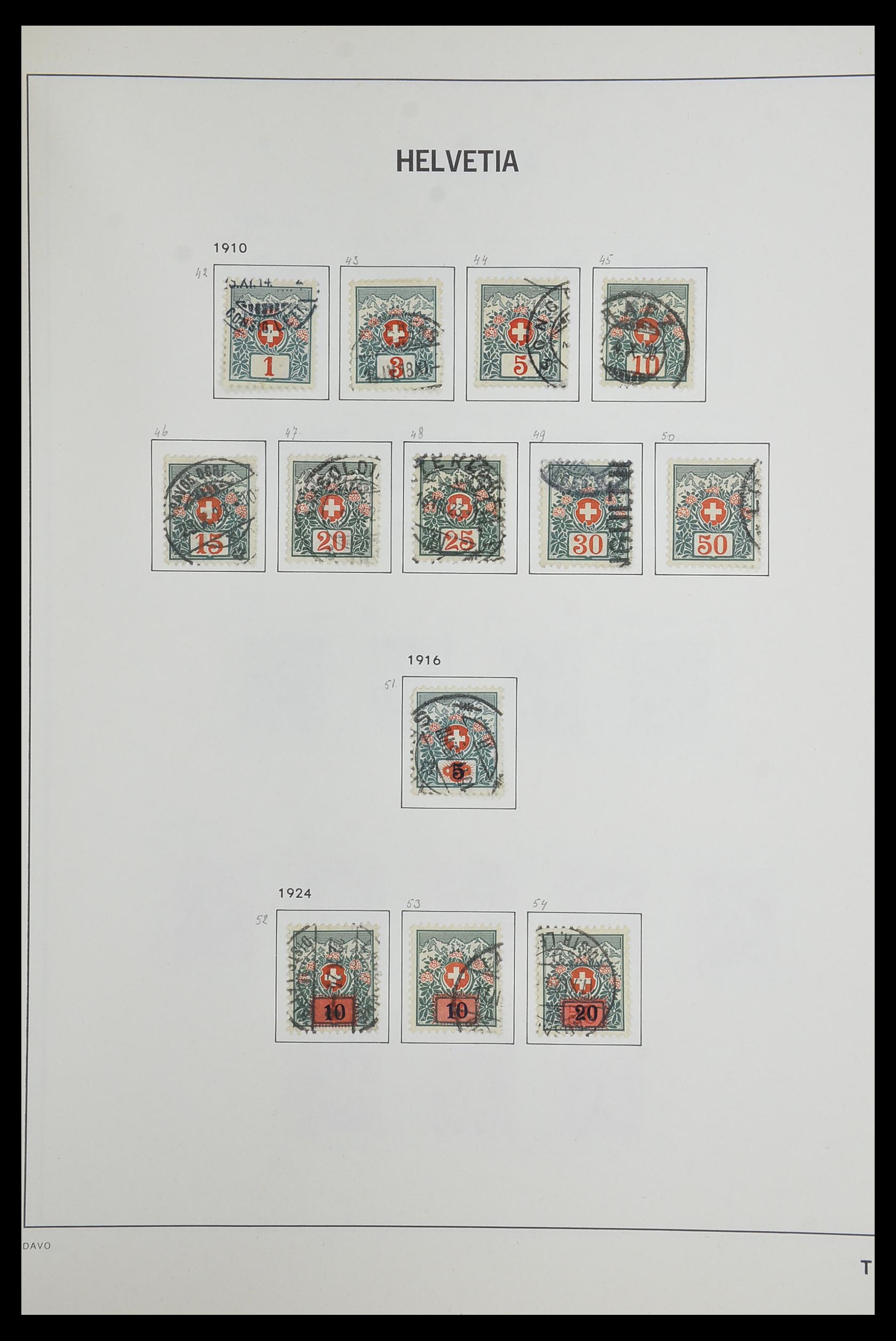 33602 119 - Stamp collection 33602 Switzerland 1854-1984.