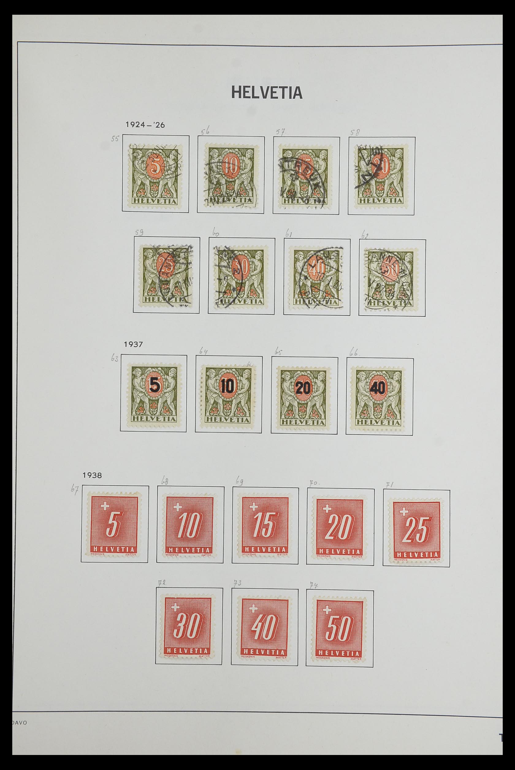33602 120 - Stamp collection 33602 Switzerland 1854-1984.
