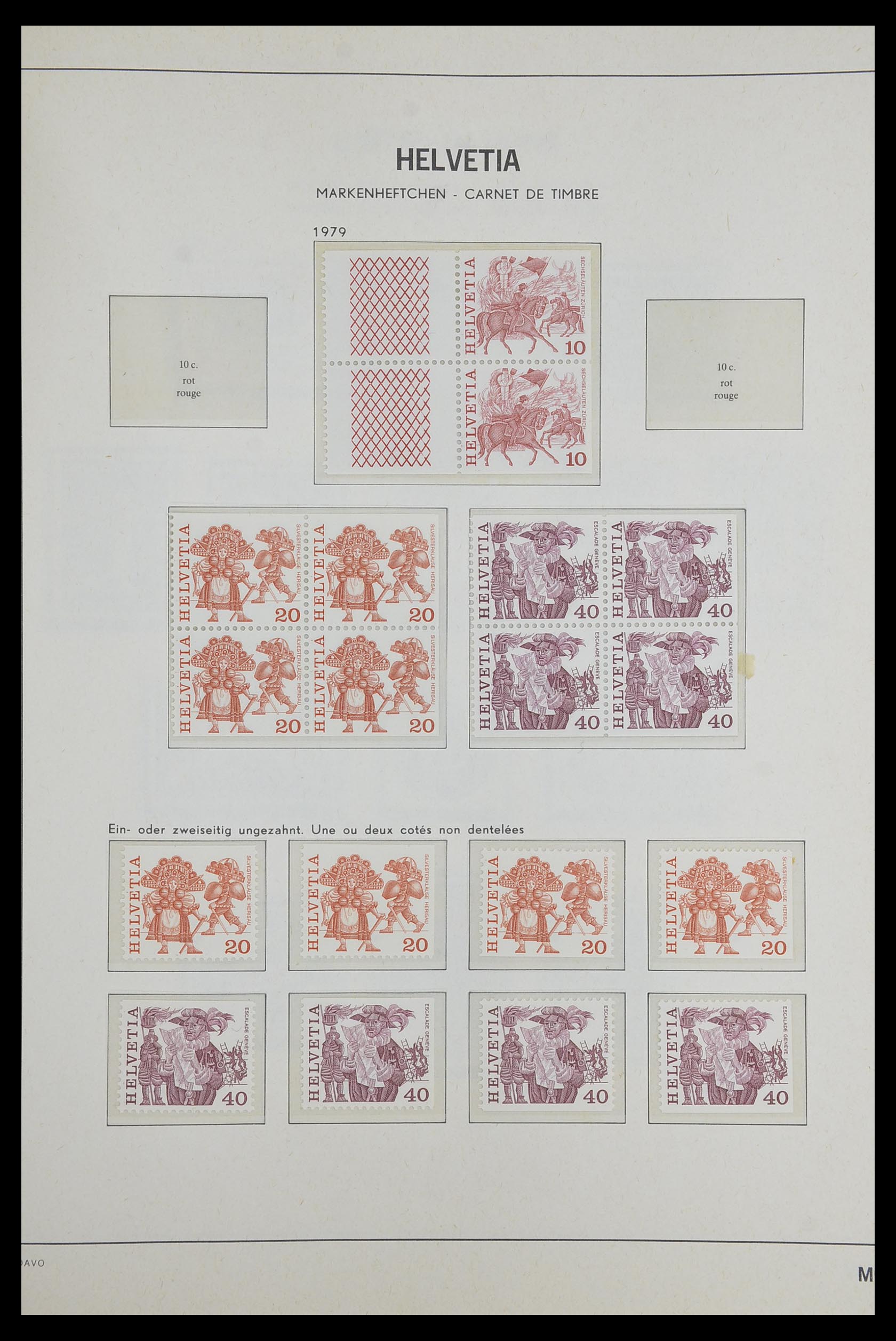 33602 121 - Stamp collection 33602 Switzerland 1854-1984.