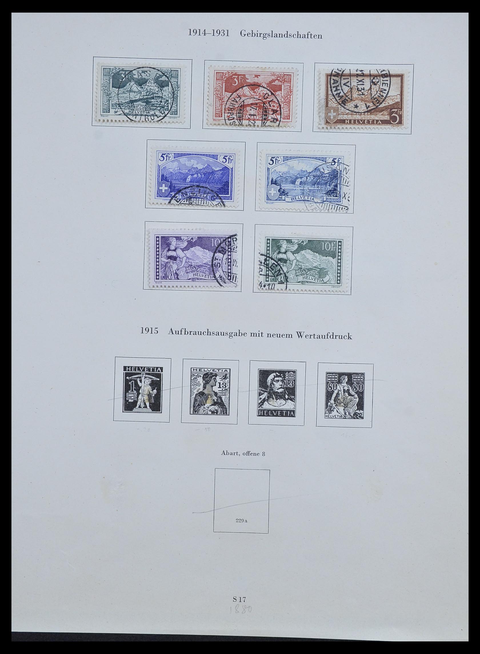 33603 009 - Stamp collection 33603 Switzerland 1862-1976.