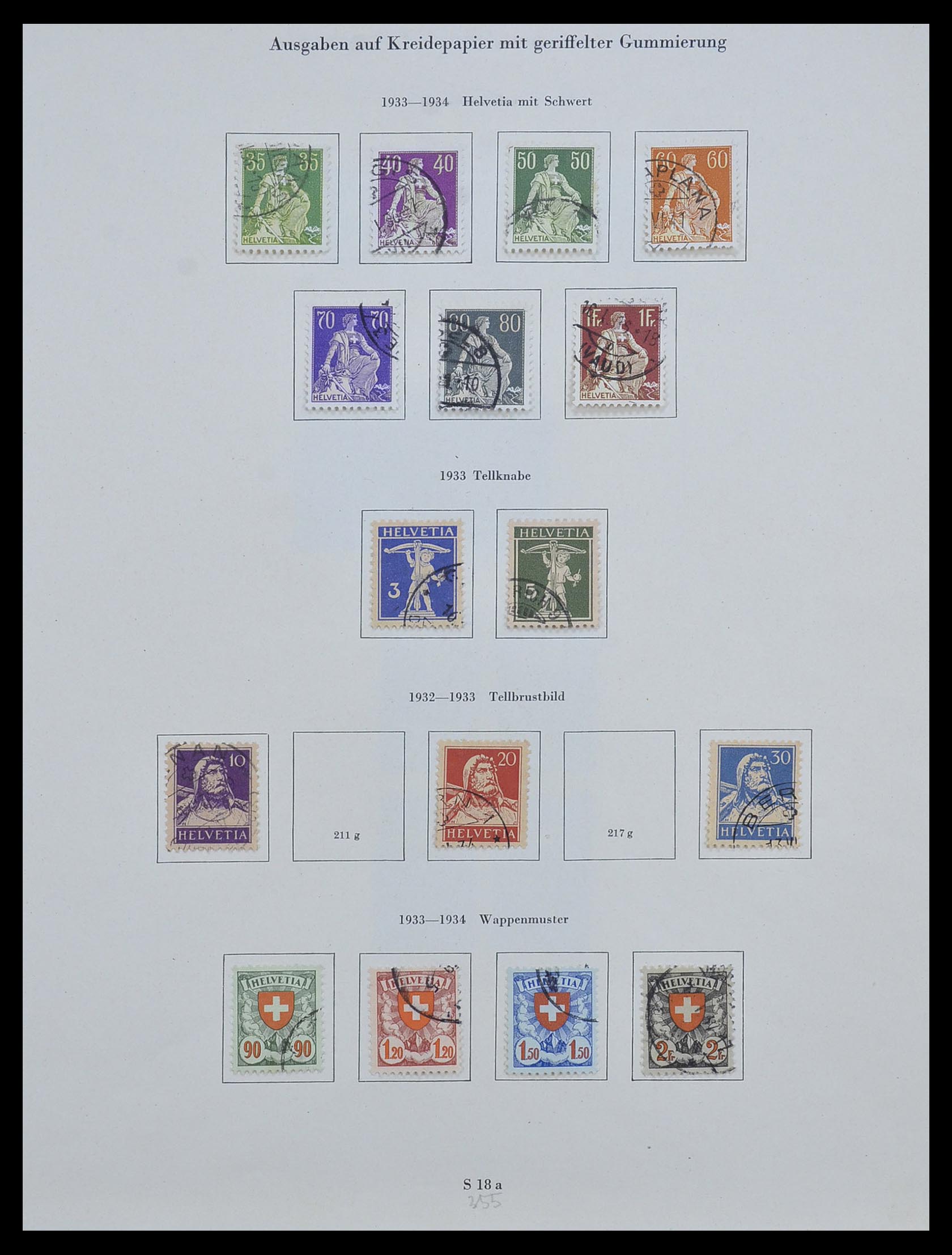 33603 012 - Stamp collection 33603 Switzerland 1862-1976.