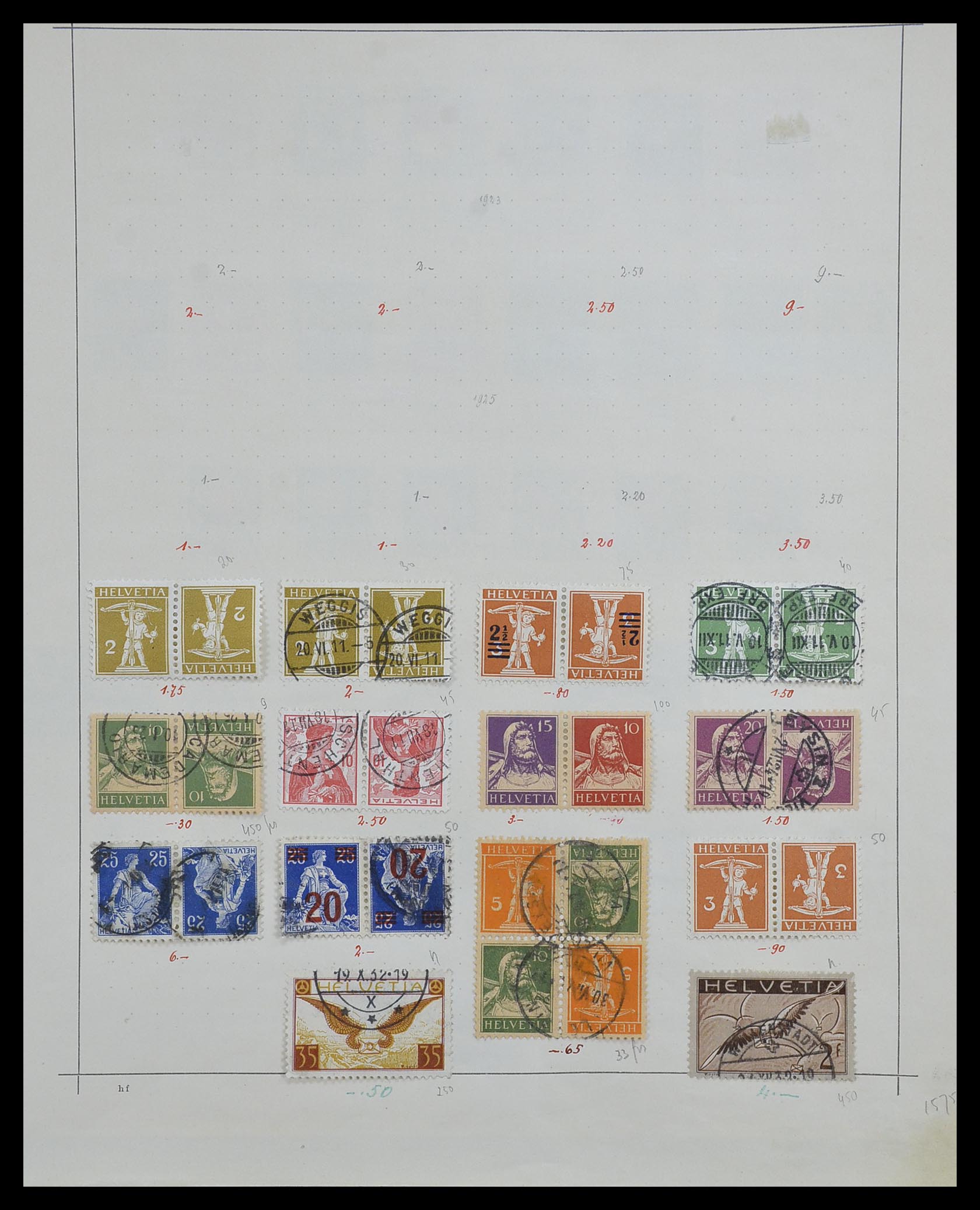 33603 018 - Postzegelverzameling 33603 Zwitserland 1862-1976.