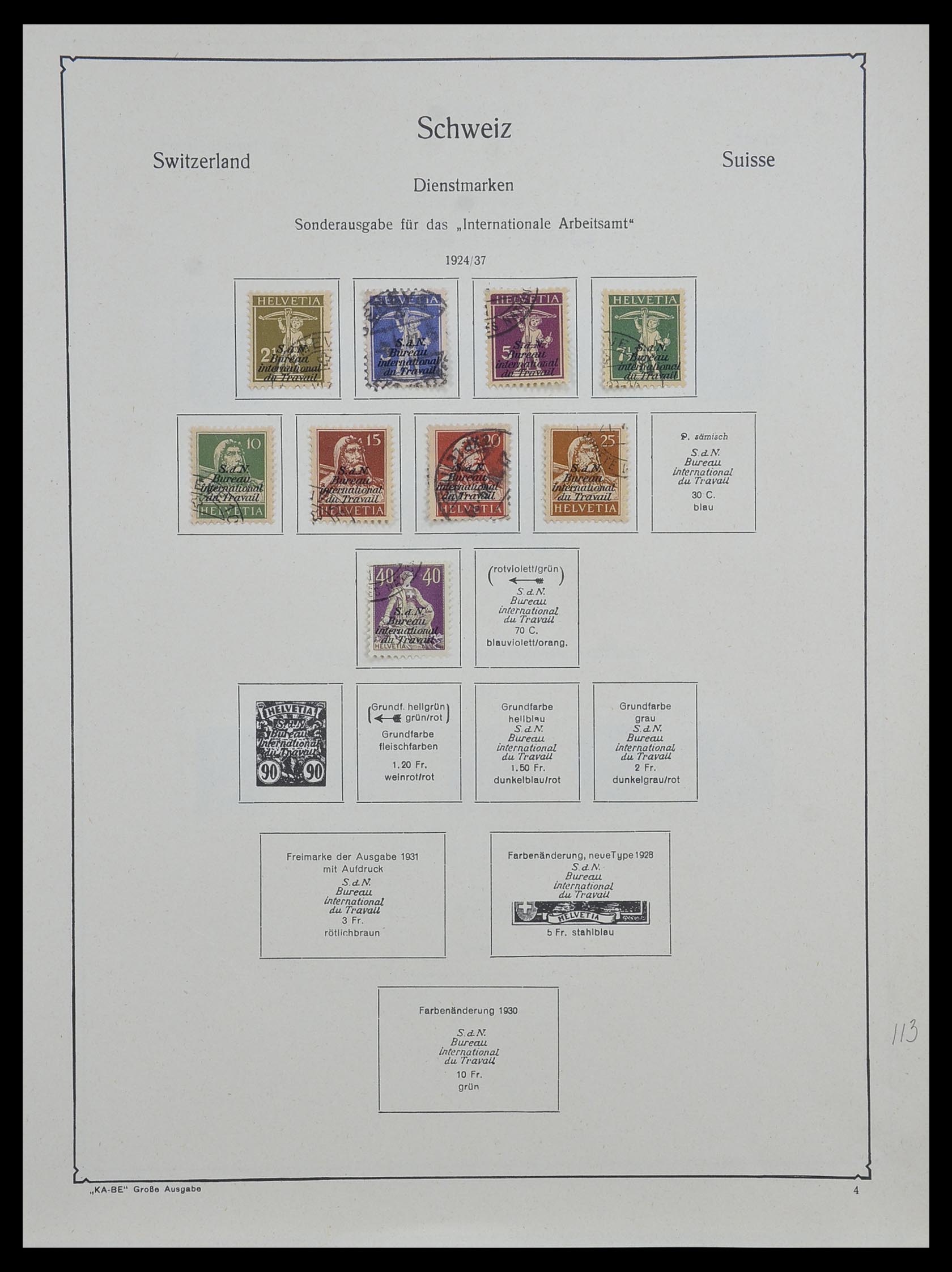 33603 022 - Stamp collection 33603 Switzerland 1862-1976.