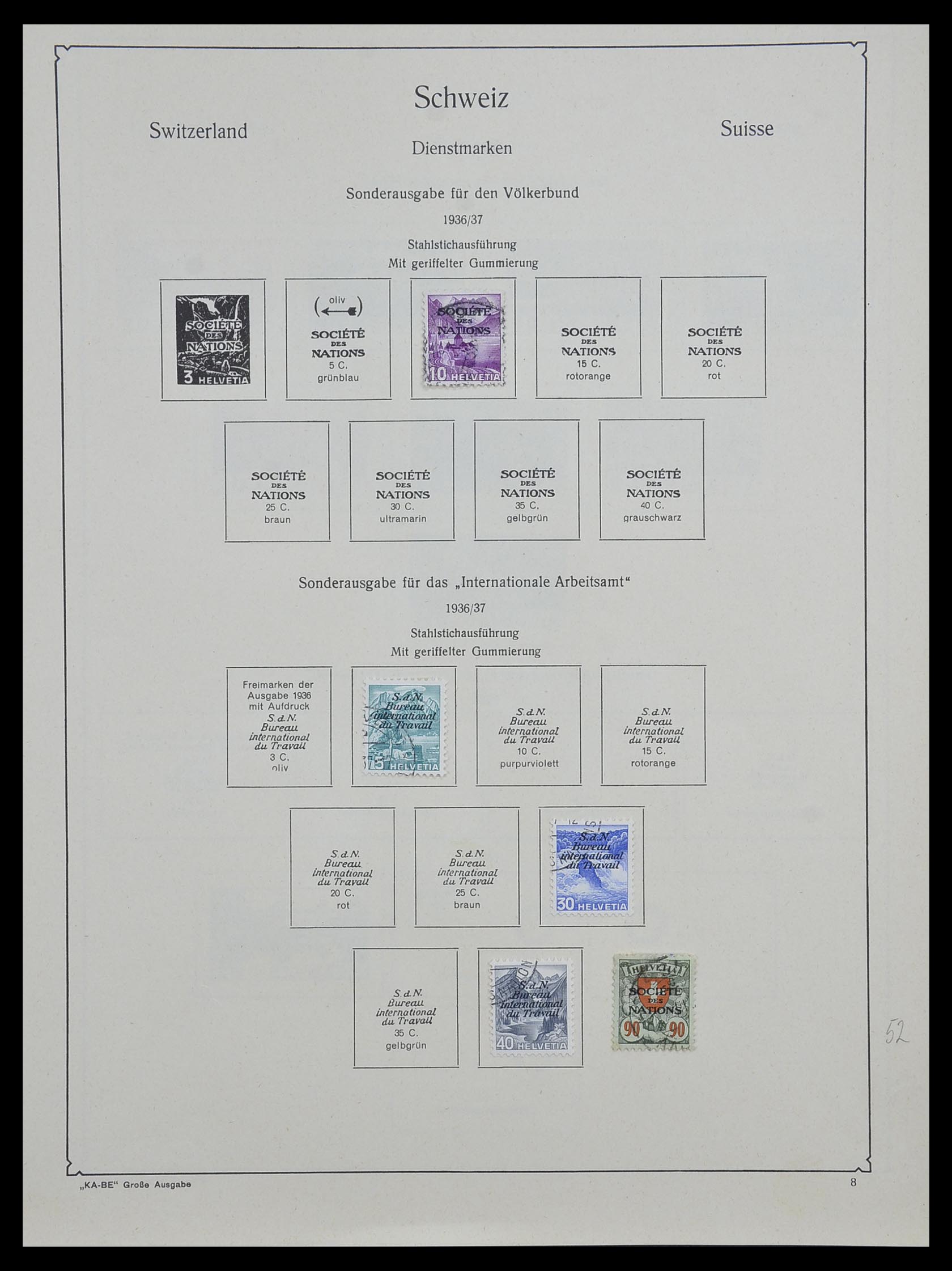 33603 026 - Stamp collection 33603 Switzerland 1862-1976.