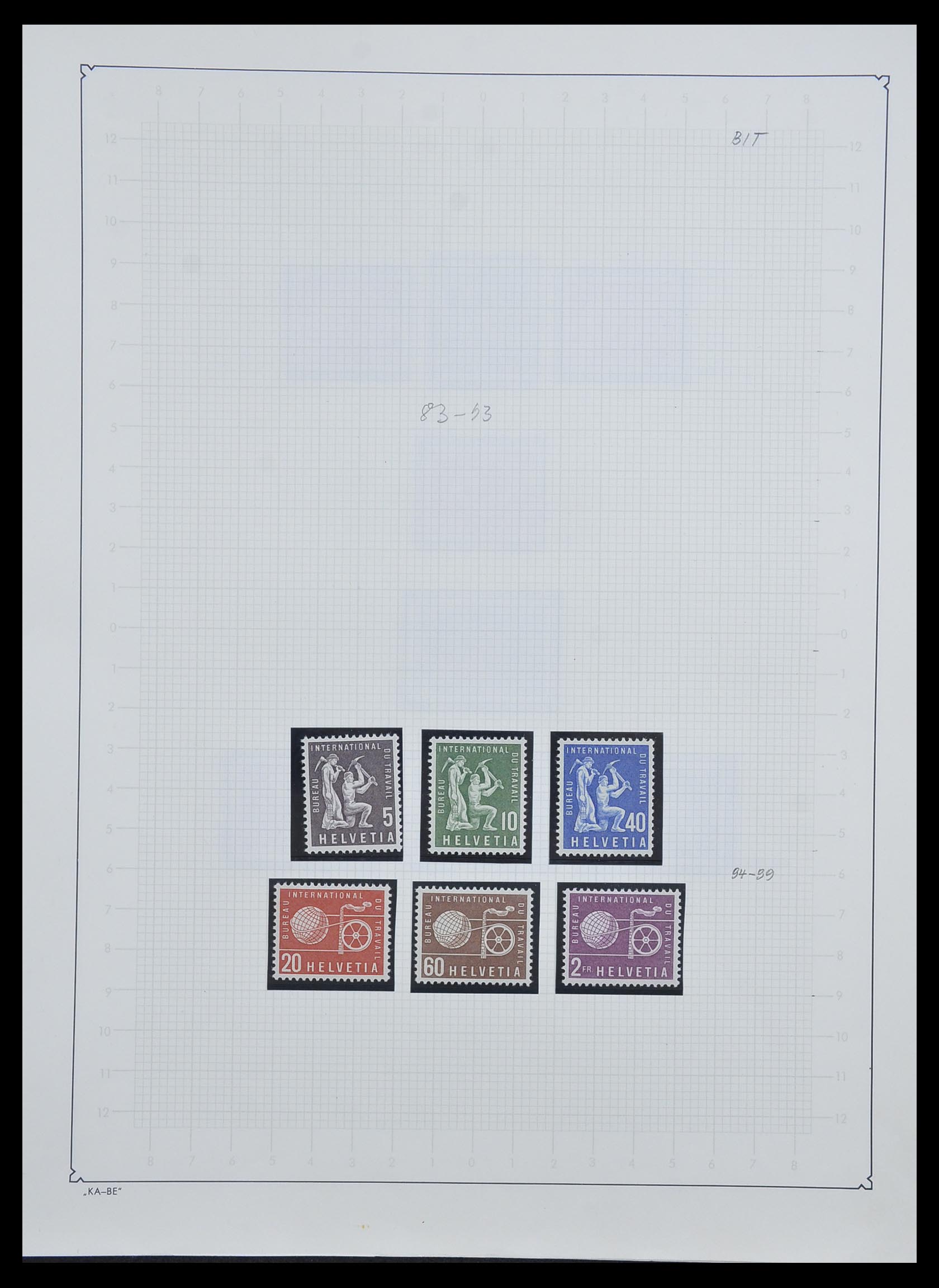 33603 031 - Postzegelverzameling 33603 Zwitserland 1862-1976.