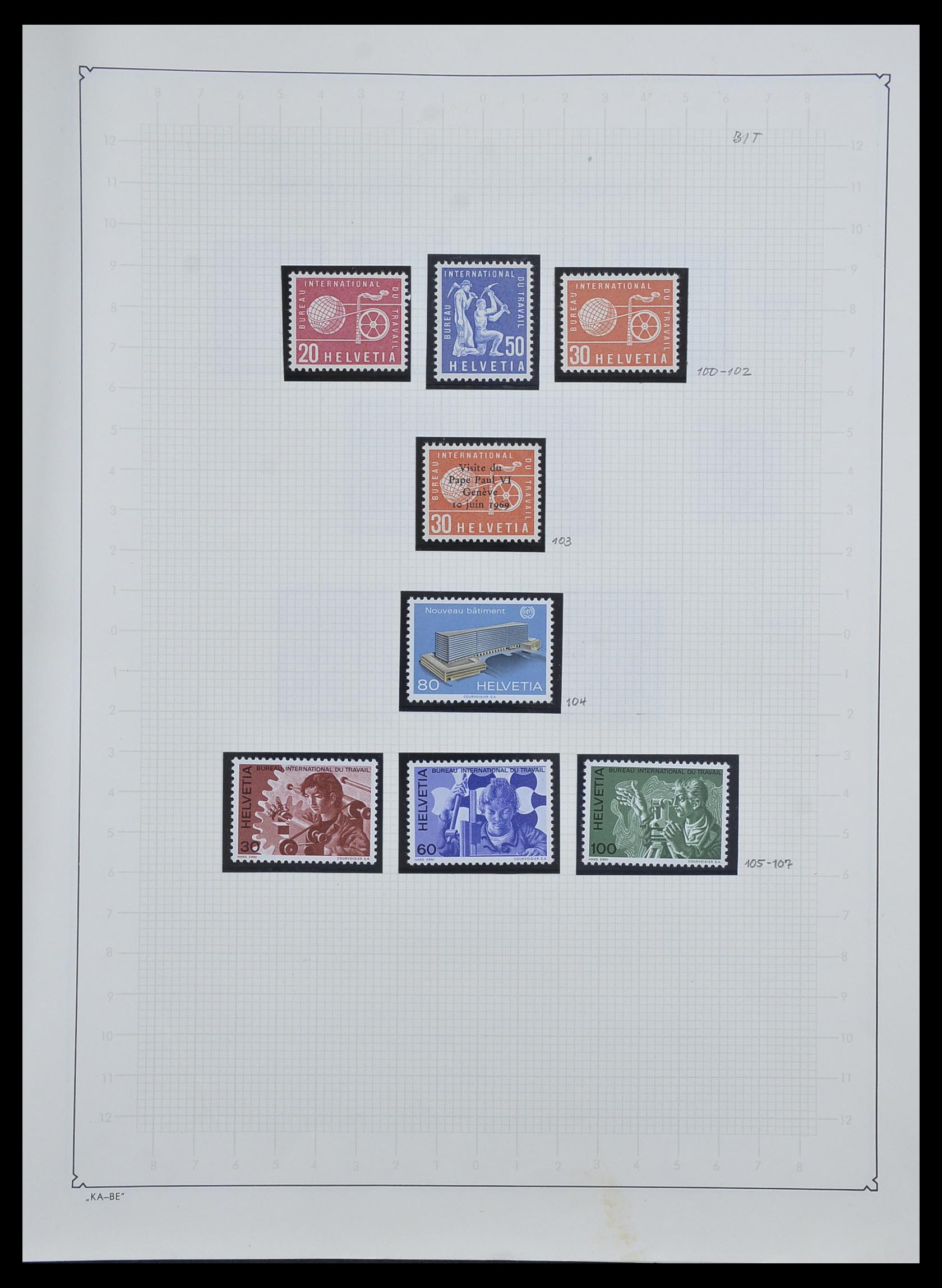 33603 032 - Postzegelverzameling 33603 Zwitserland 1862-1976.