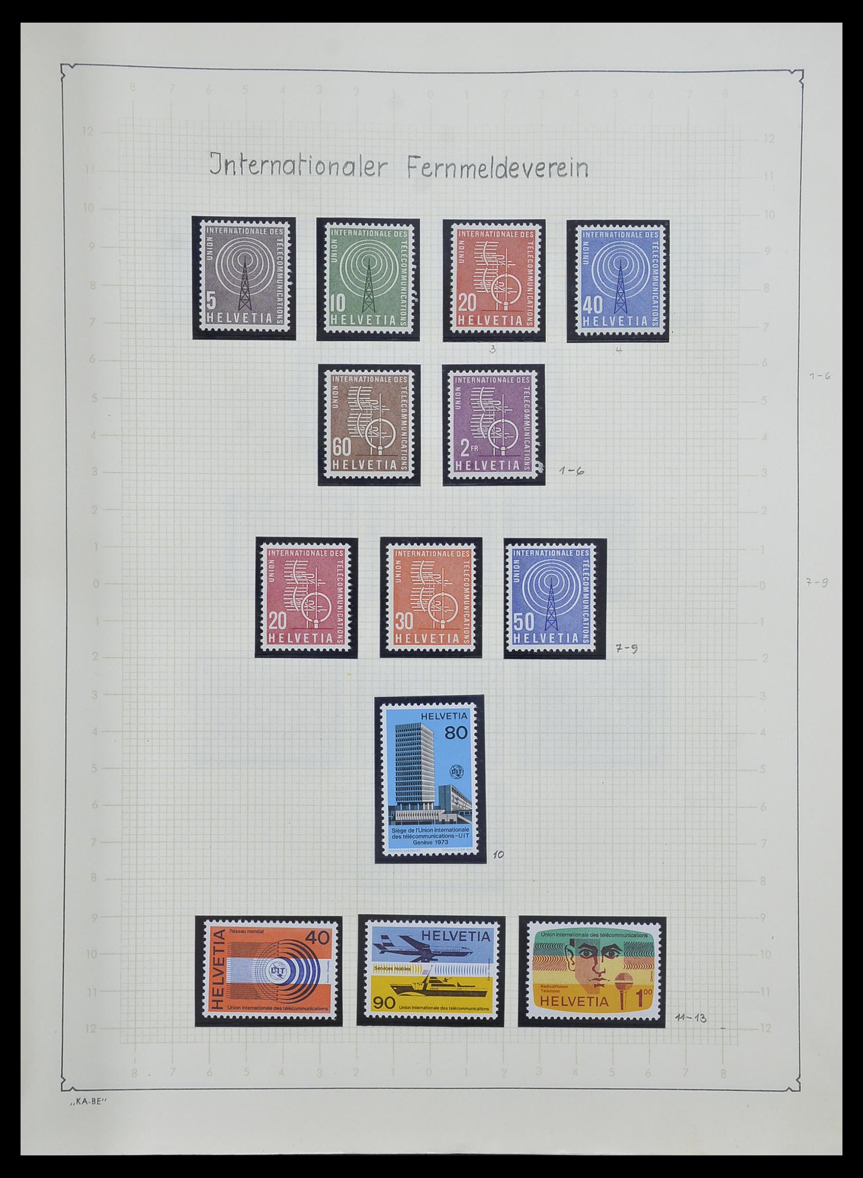 33603 034 - Postzegelverzameling 33603 Zwitserland 1862-1976.