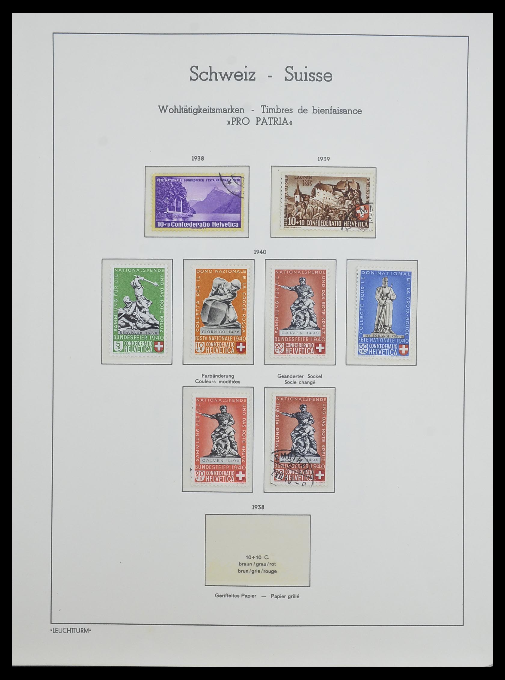 33603 040 - Postzegelverzameling 33603 Zwitserland 1862-1976.