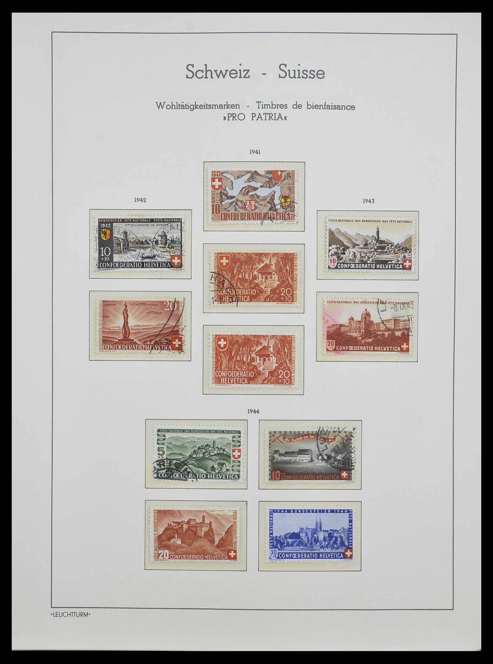 33603 042 - Postzegelverzameling 33603 Zwitserland 1862-1976.