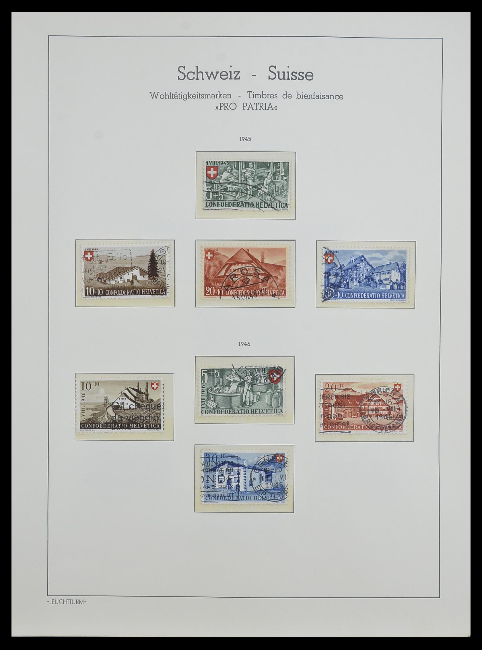 33603 043 - Postzegelverzameling 33603 Zwitserland 1862-1976.