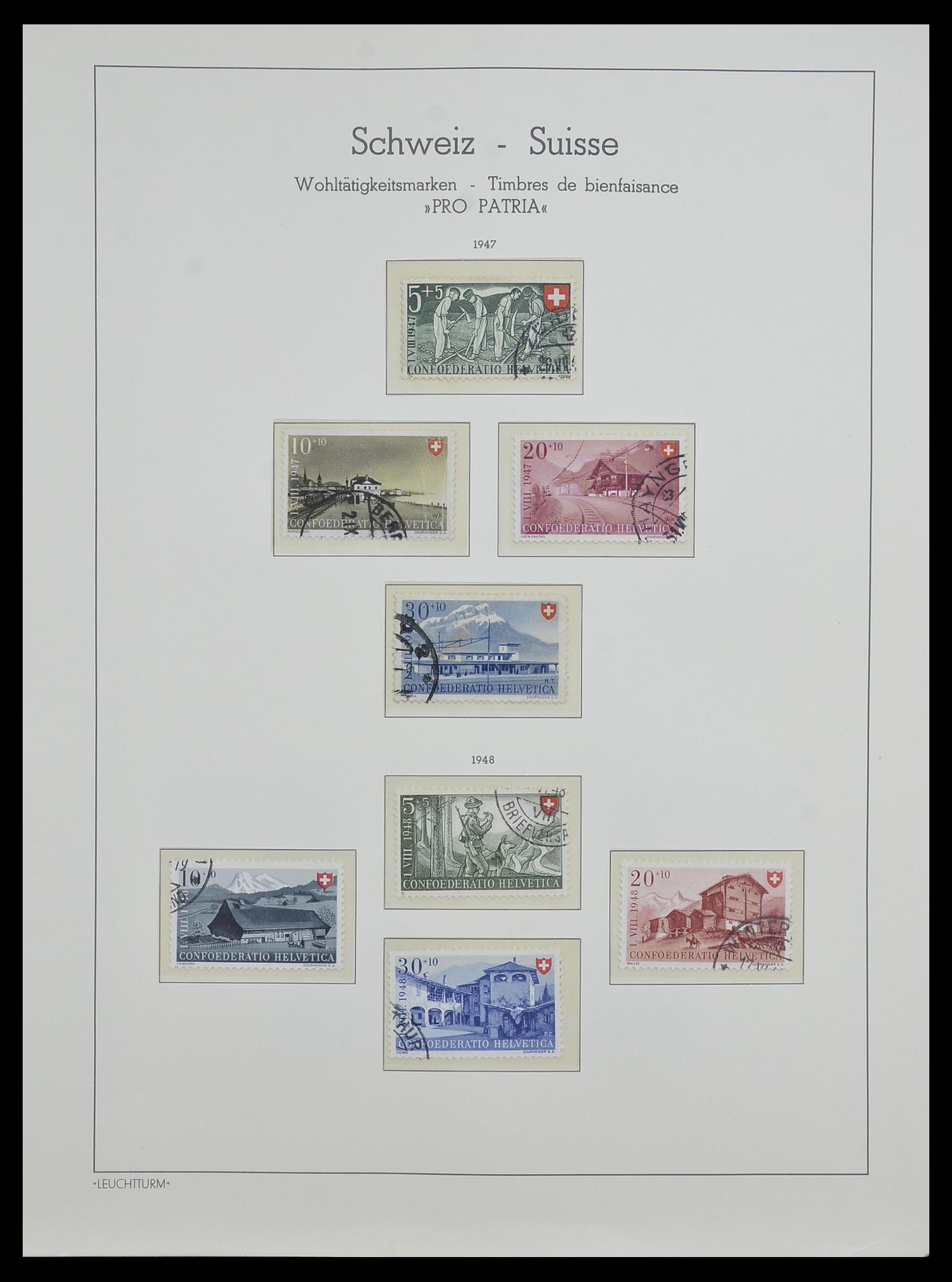 33603 044 - Postzegelverzameling 33603 Zwitserland 1862-1976.