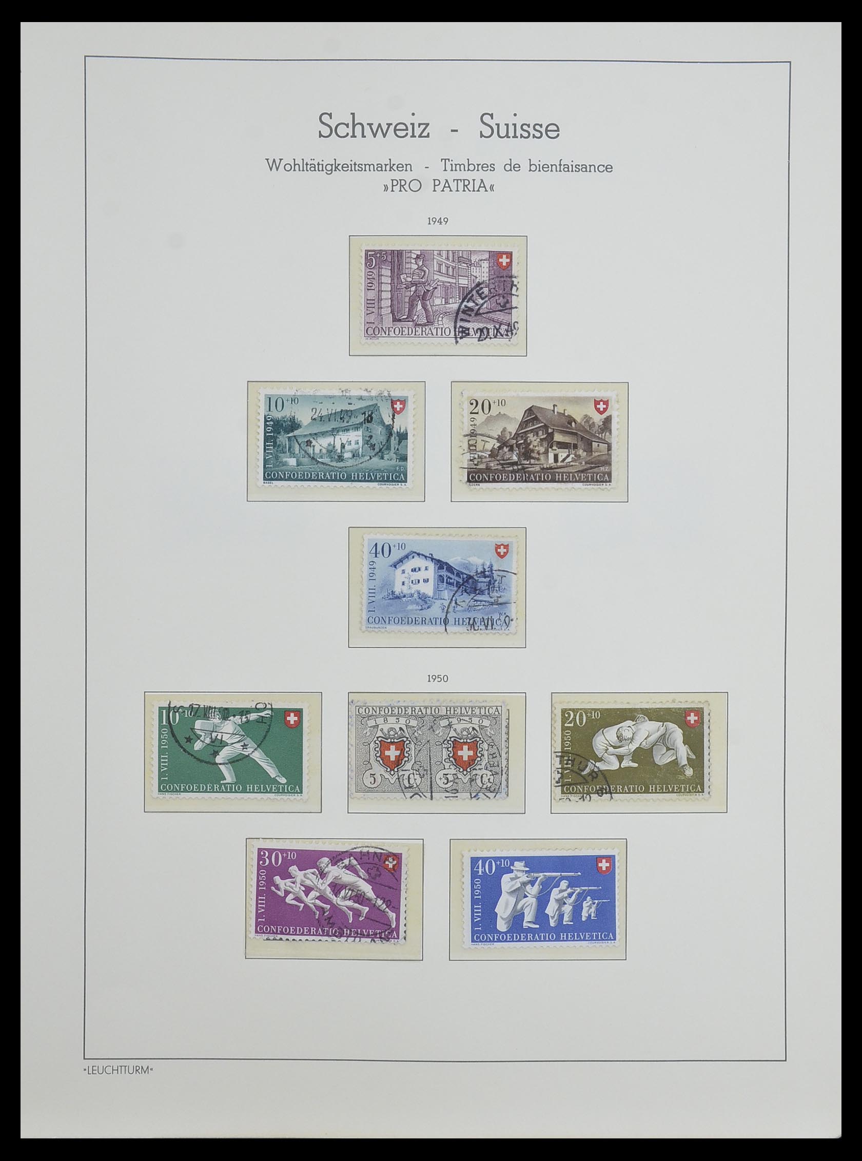 33603 045 - Postzegelverzameling 33603 Zwitserland 1862-1976.
