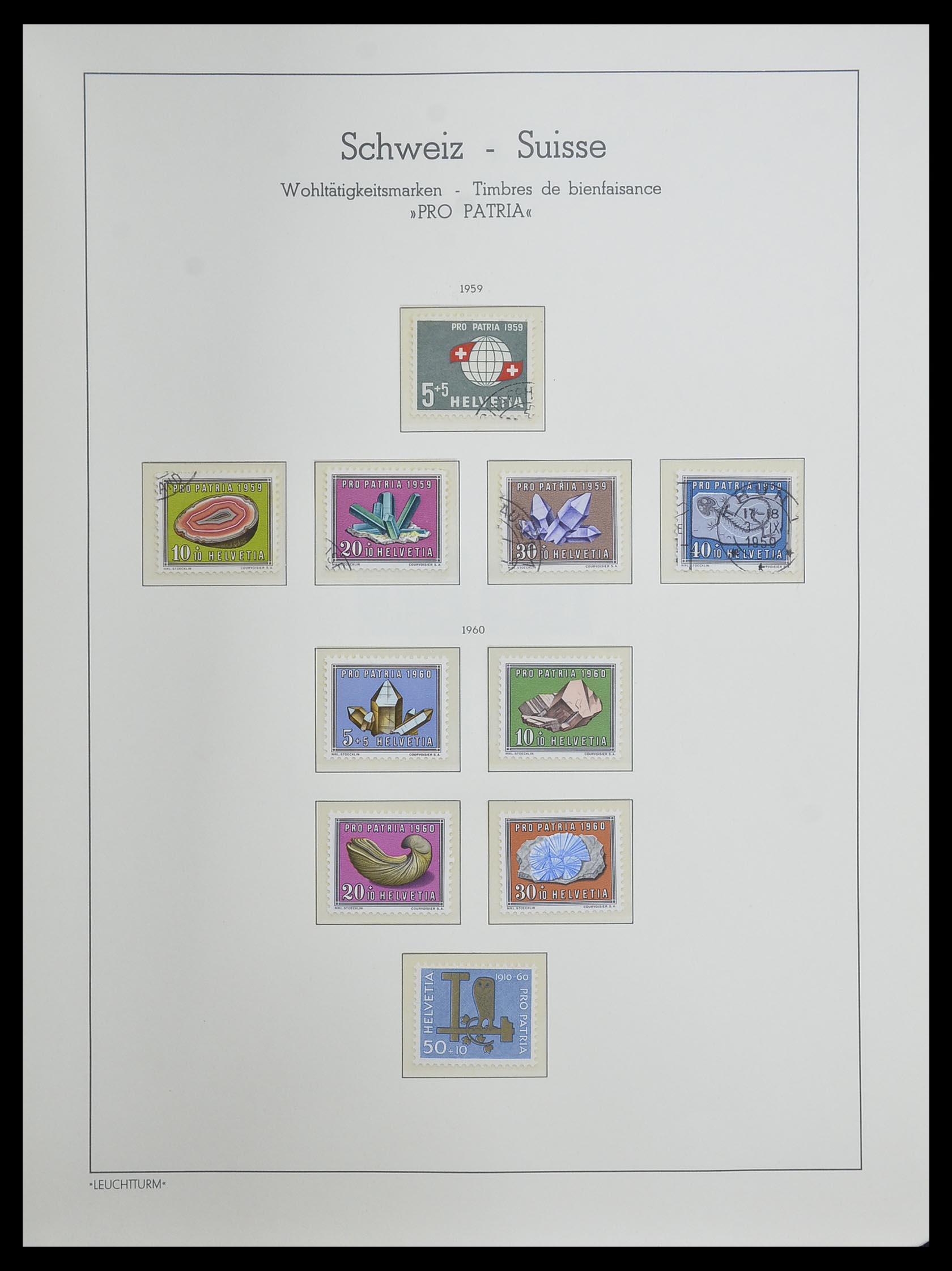 33603 050 - Postzegelverzameling 33603 Zwitserland 1862-1976.