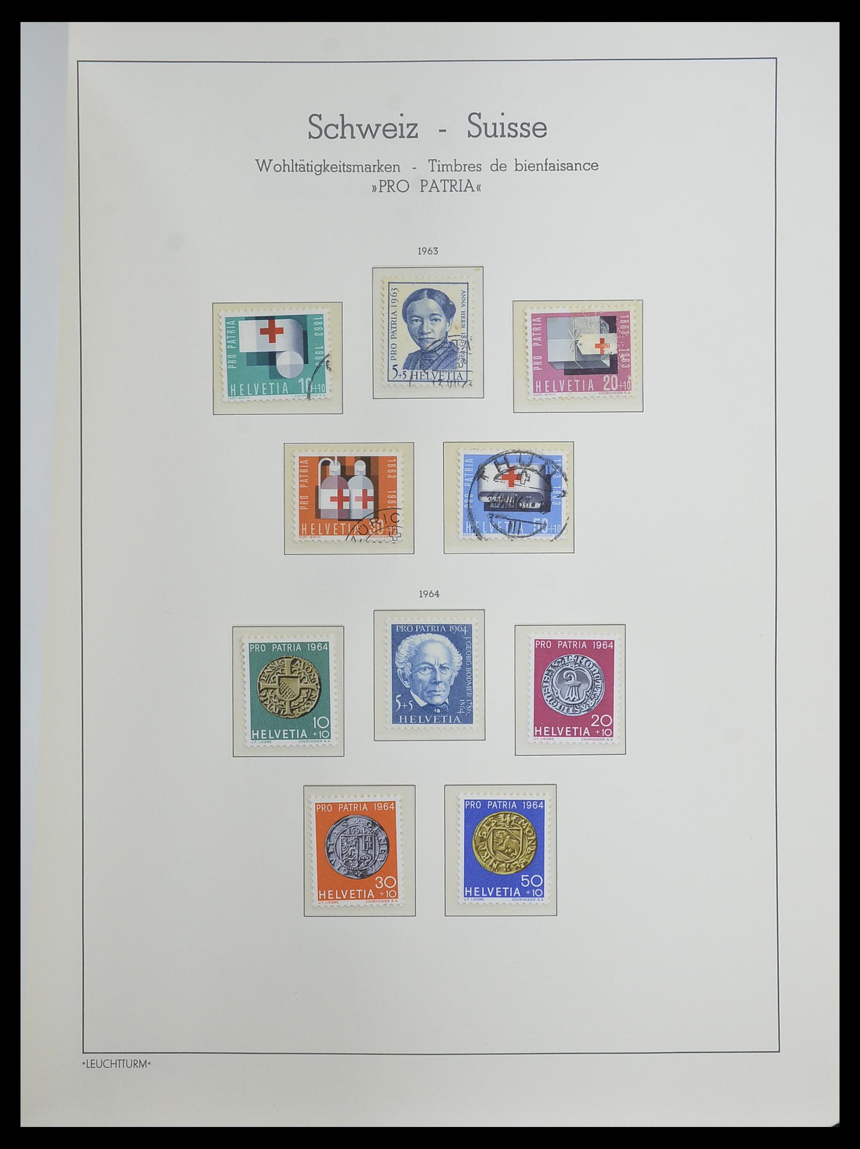 33603 053 - Postzegelverzameling 33603 Zwitserland 1862-1976.