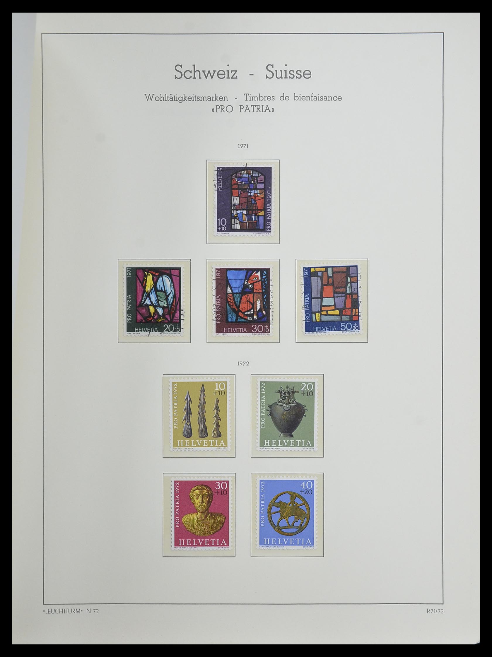 33603 057 - Stamp collection 33603 Switzerland 1862-1976.