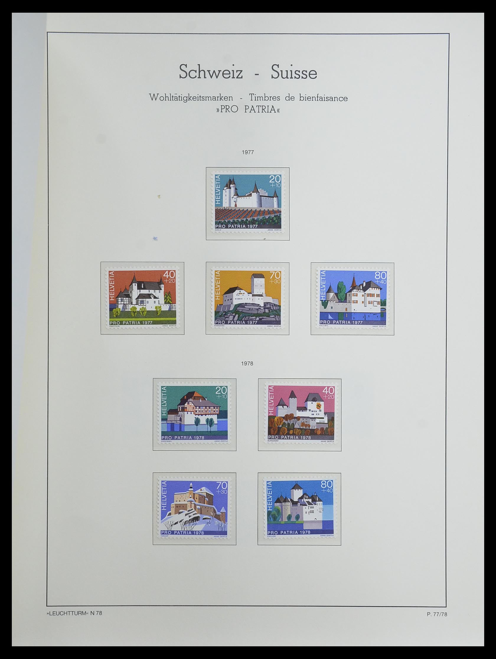33603 060 - Postzegelverzameling 33603 Zwitserland 1862-1976.