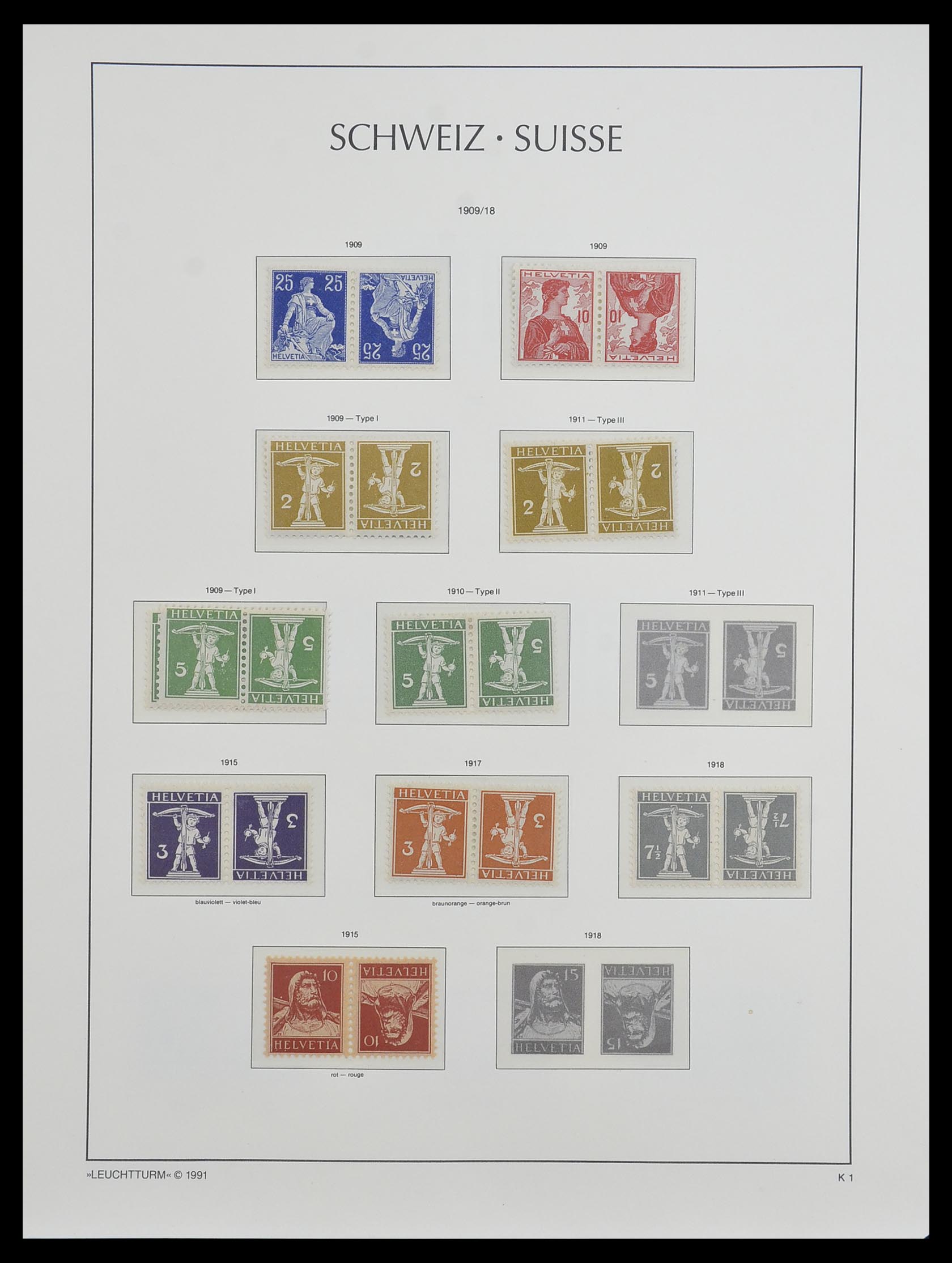 33603 063 - Postzegelverzameling 33603 Zwitserland 1862-1976.