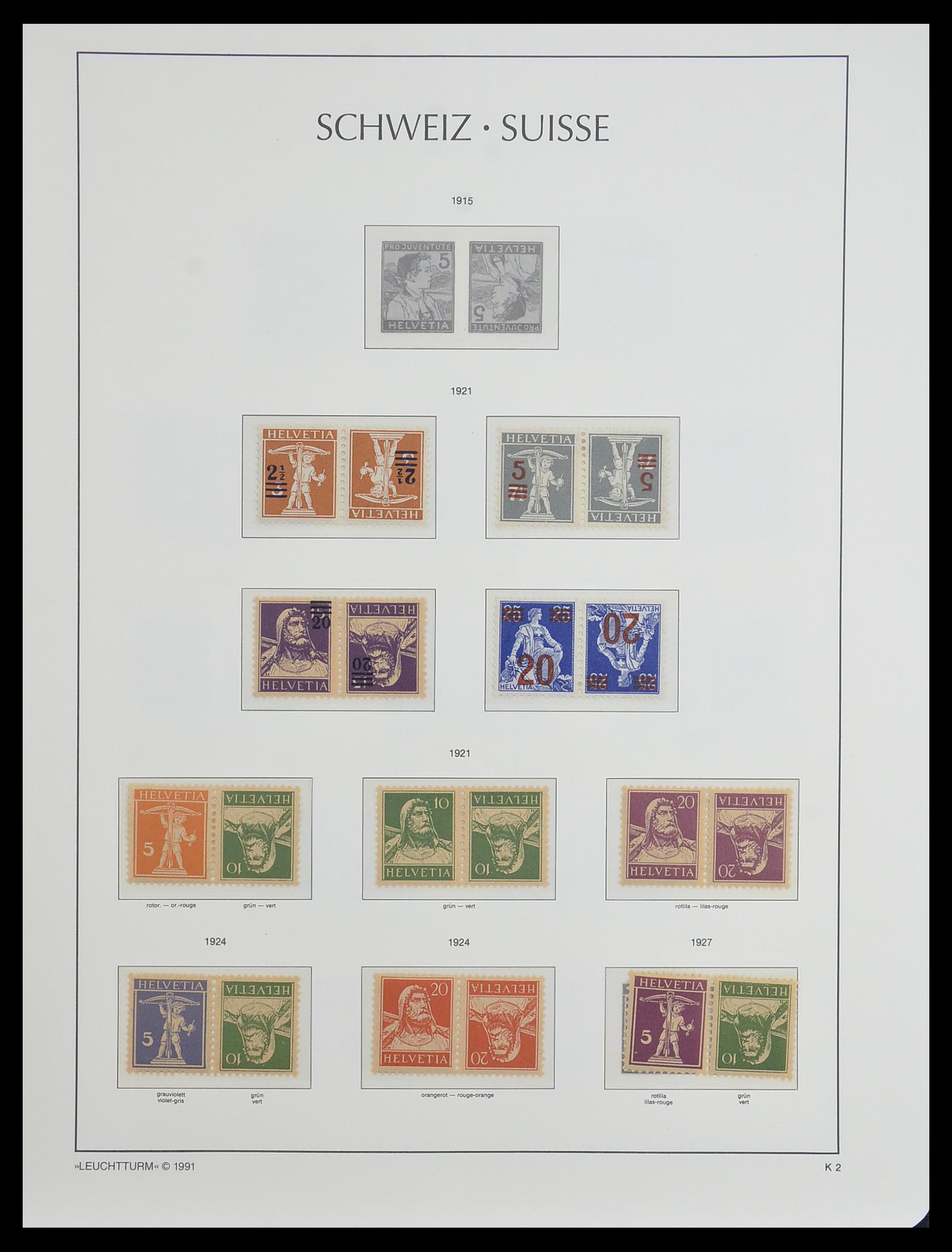 33603 064 - Postzegelverzameling 33603 Zwitserland 1862-1976.