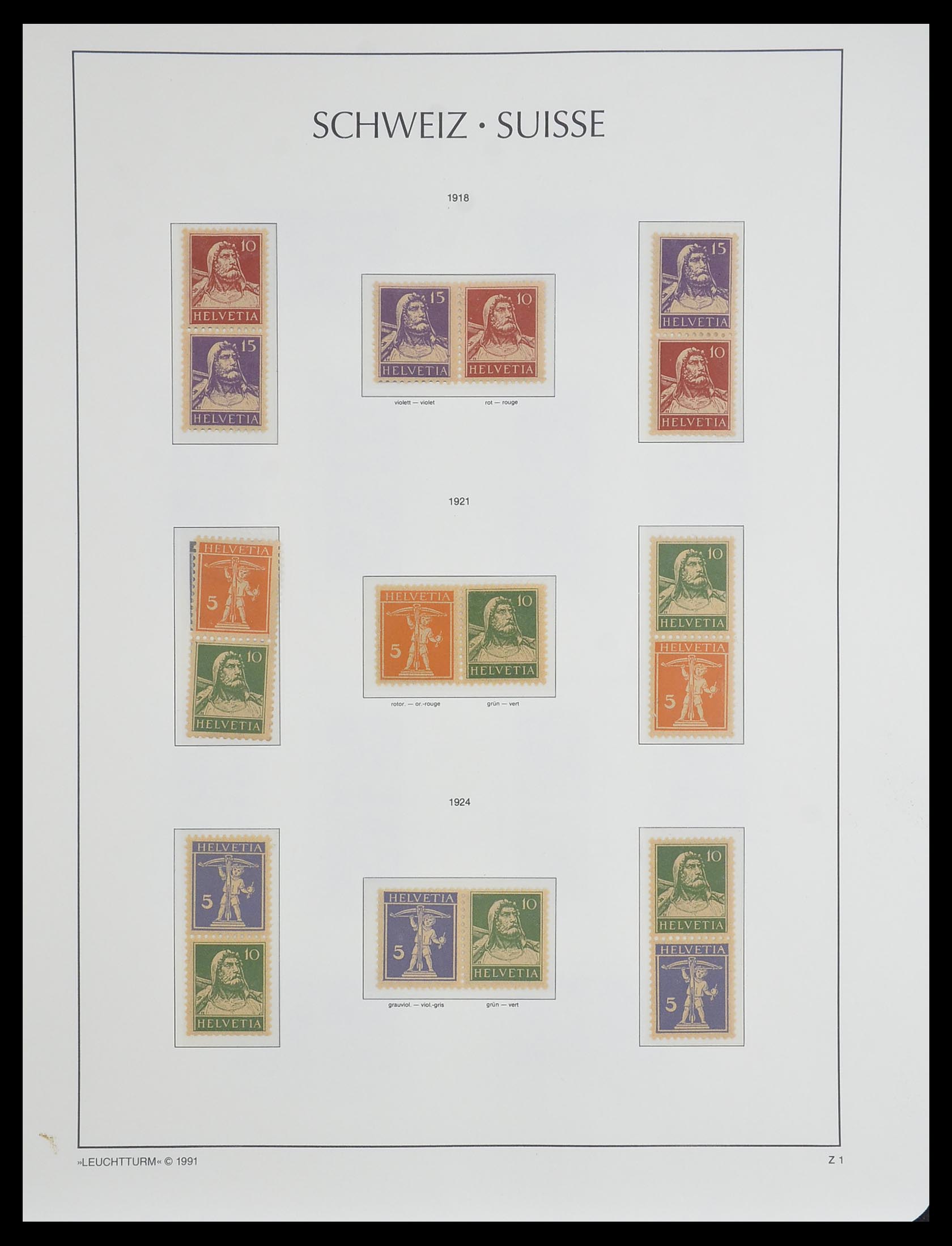 33603 068 - Stamp collection 33603 Switzerland 1862-1976.
