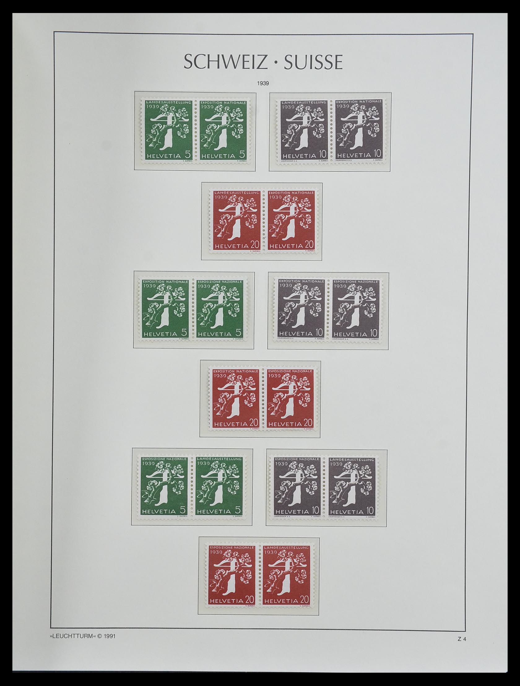 33603 072 - Postzegelverzameling 33603 Zwitserland 1862-1976.