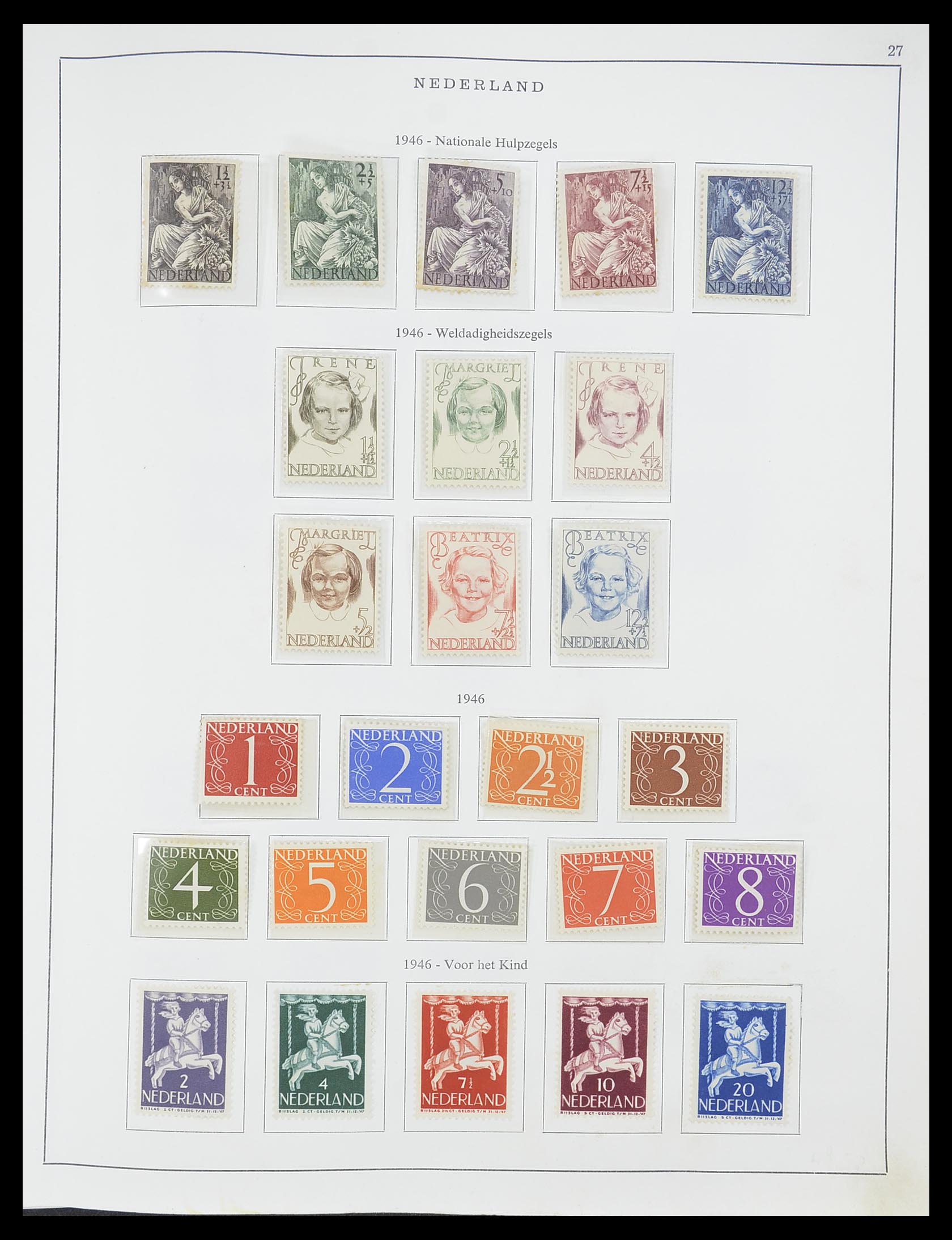 33604 001 - Stamp collection 33604 Netherlands 1946-1987.