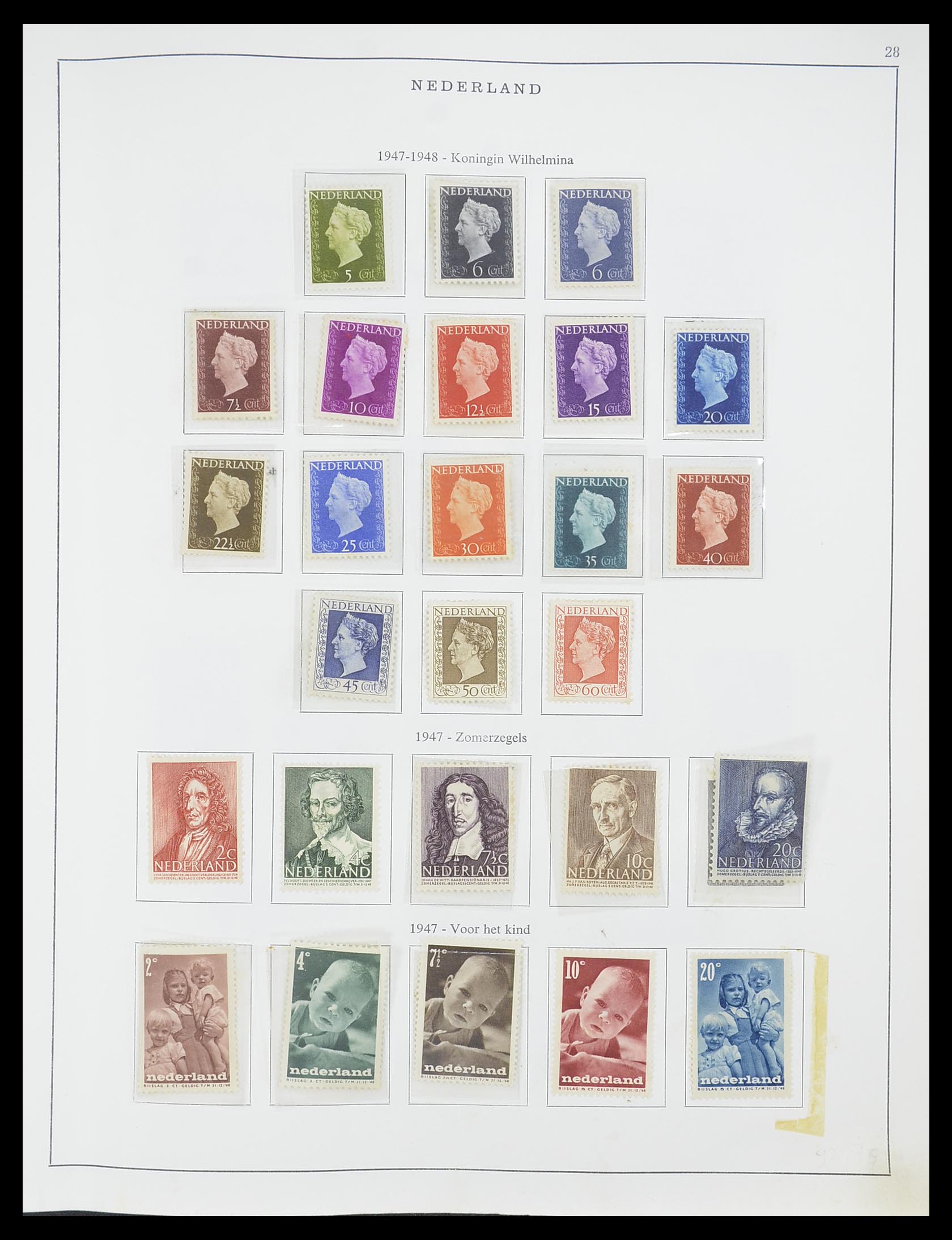 33604 002 - Stamp collection 33604 Netherlands 1946-1987.