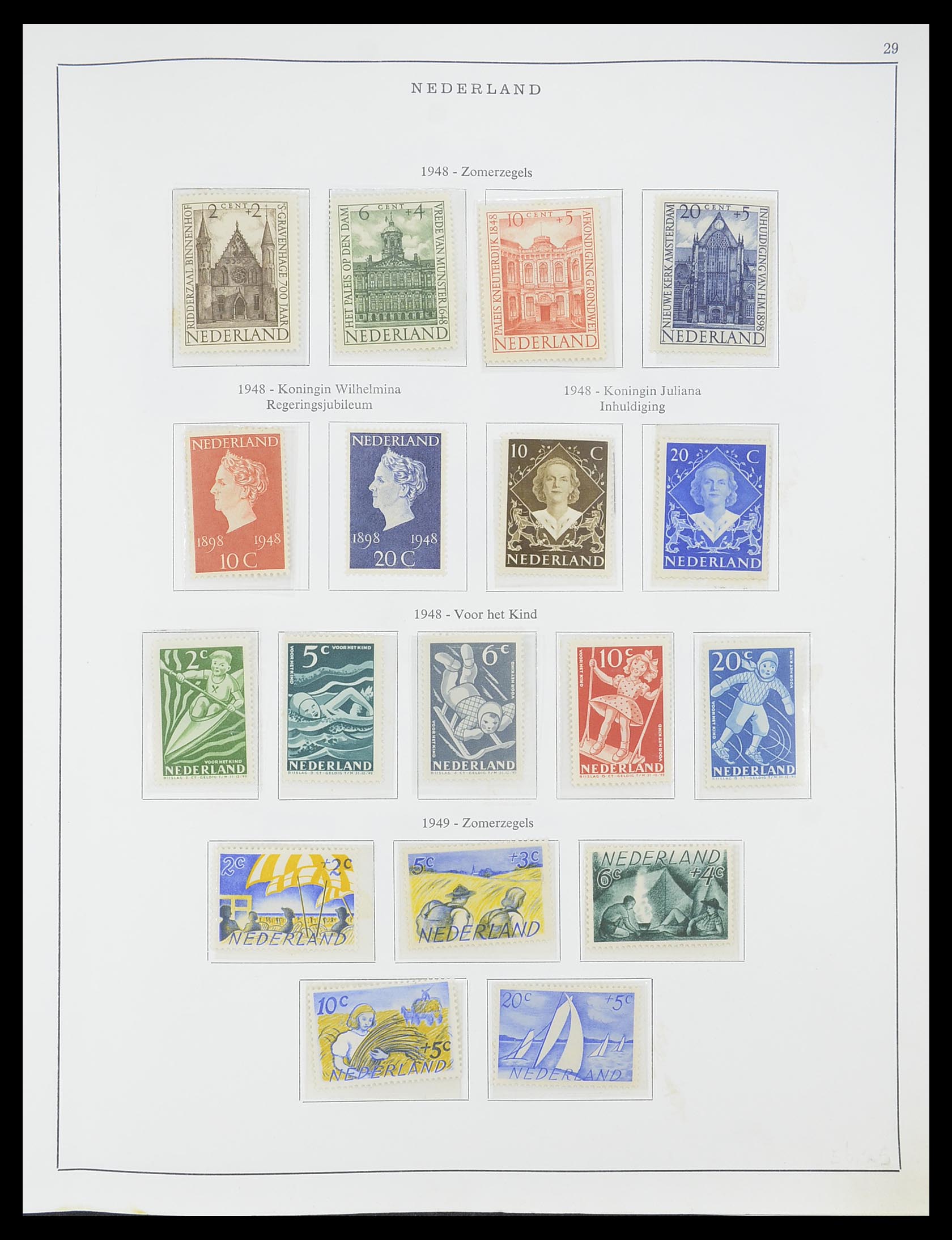 33604 003 - Stamp collection 33604 Netherlands 1946-1987.